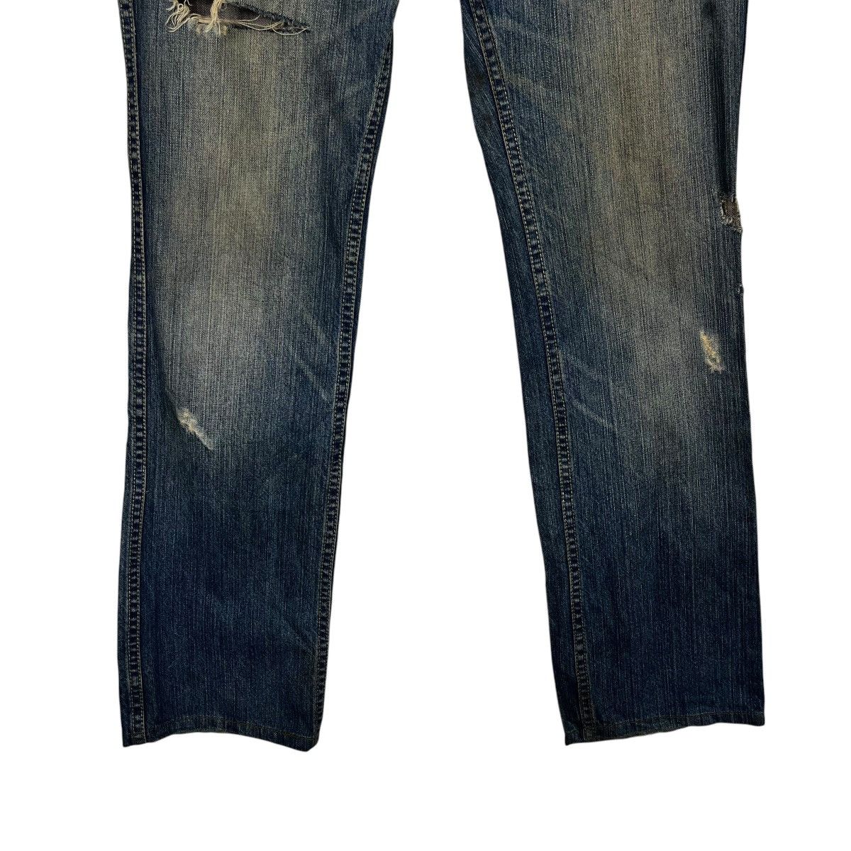 Japanese Brand Vintage Three Stone Throw Distressed Bush Pants Size 30" / US 8 / IT 44 - 4 Thumbnail