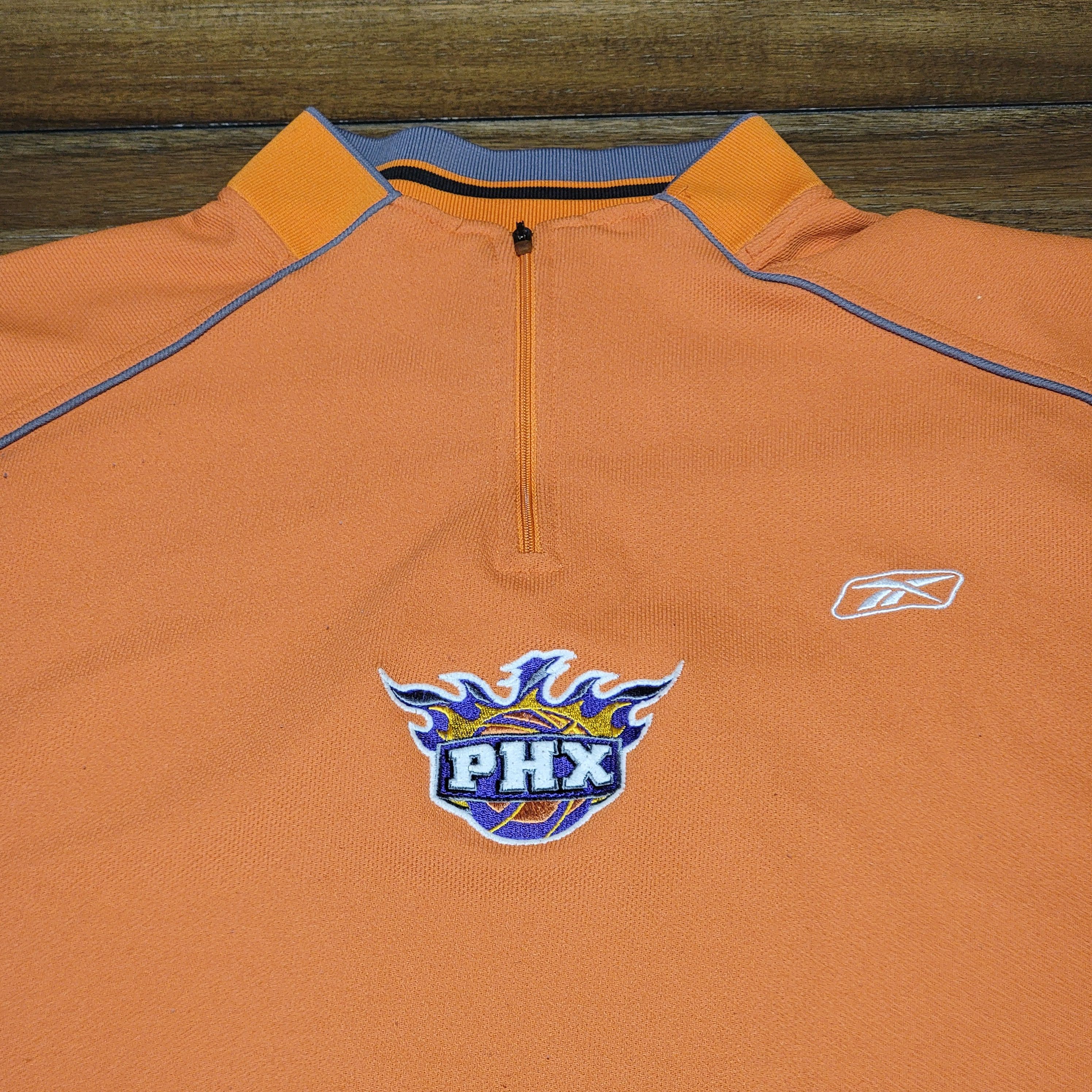 NBA NBA Reebok PHX Orange Henley Jersey - Size 2XL Size US XXL / EU 58 / 5 - 2 Thumbnail