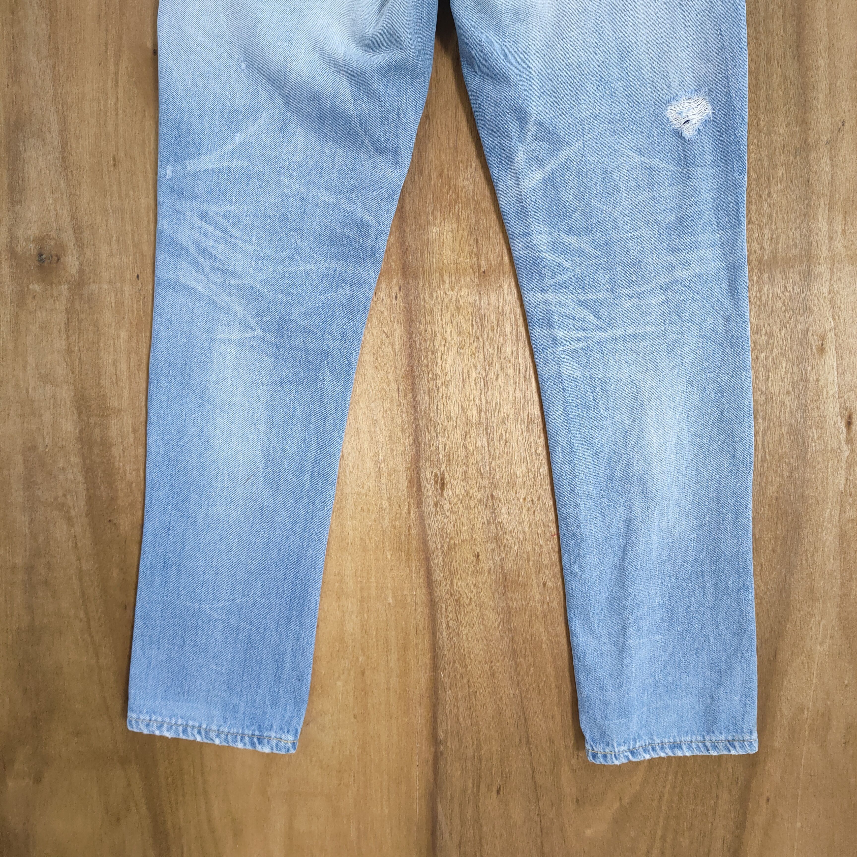 Edwin EDWIN DISTRESSED LIGHT BLUE SKINNY JEAN PANTS Size US 32 / EU 48 - 10 Thumbnail