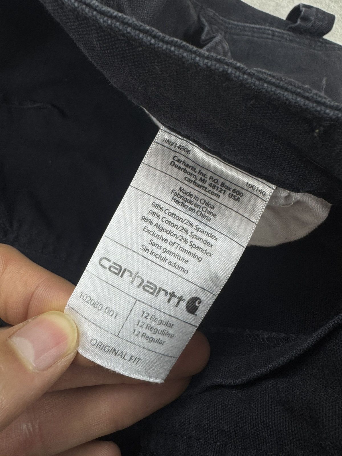 Carhartt Carhartt Originals Fit Womens Work Pants Black Size 12 Size 34" / US 12 / IT 48 - 9 Thumbnail