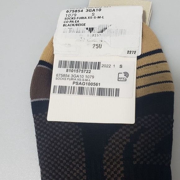 Gucci Gucci Interlocking G Logo Socks Black Men’s Small Size ONE SIZE - 2 Thumbnail