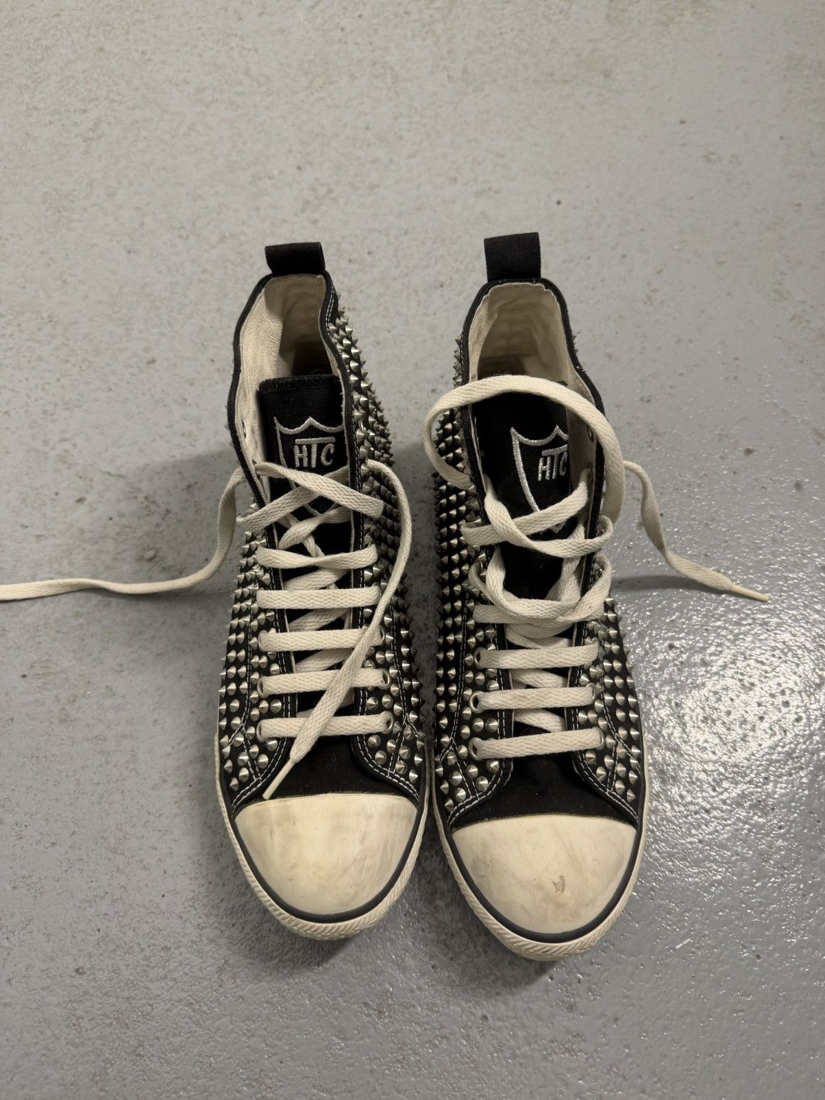Hollywood Trading Company HTC Hollywood Trading Company Studded High Top Sneakers Size US 9 / EU 42 - 5 Thumbnail