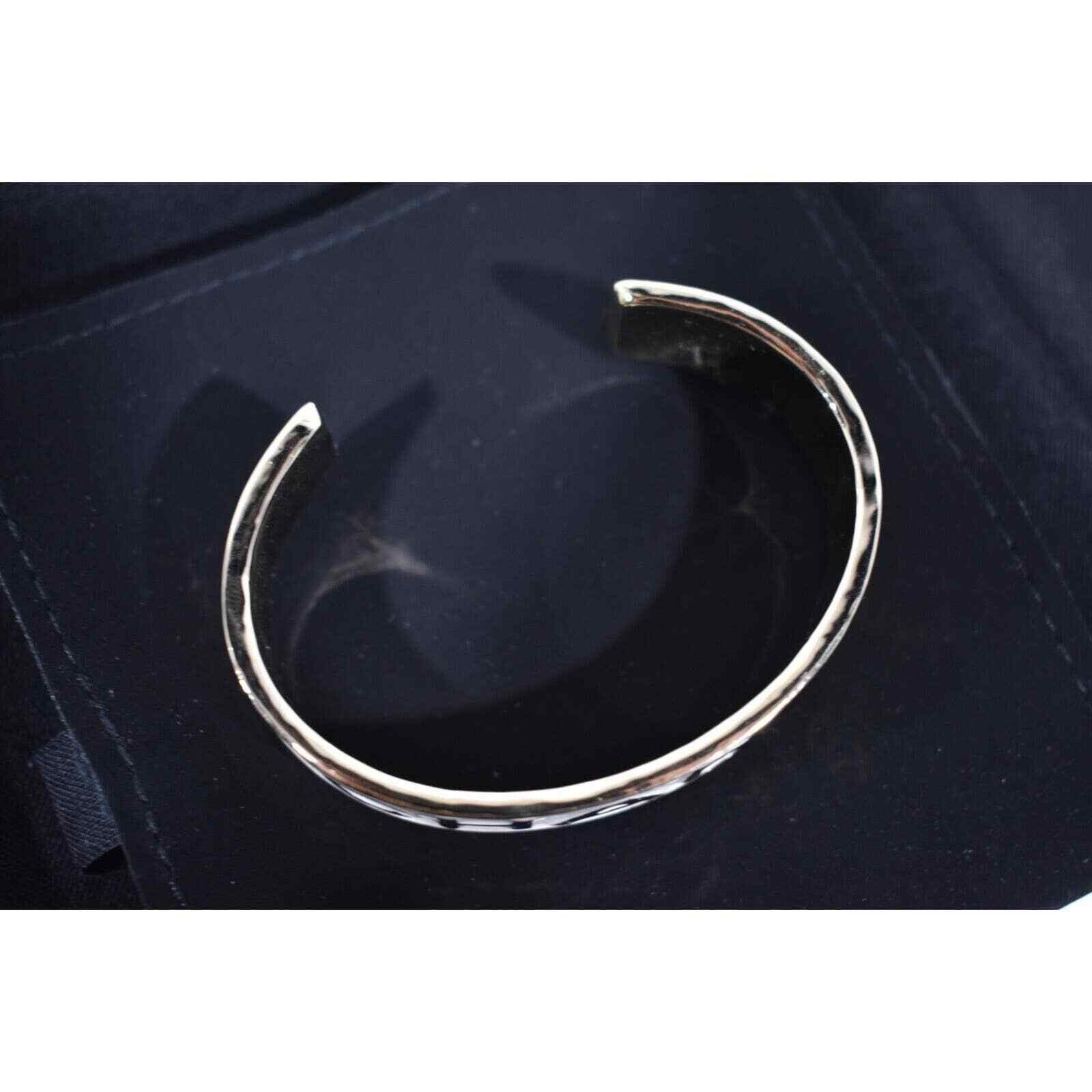 Chanel Chanel 22S Gold White Enamel Metal Arm Cuff Bracelet Small Size ONE SIZE - 12 Thumbnail