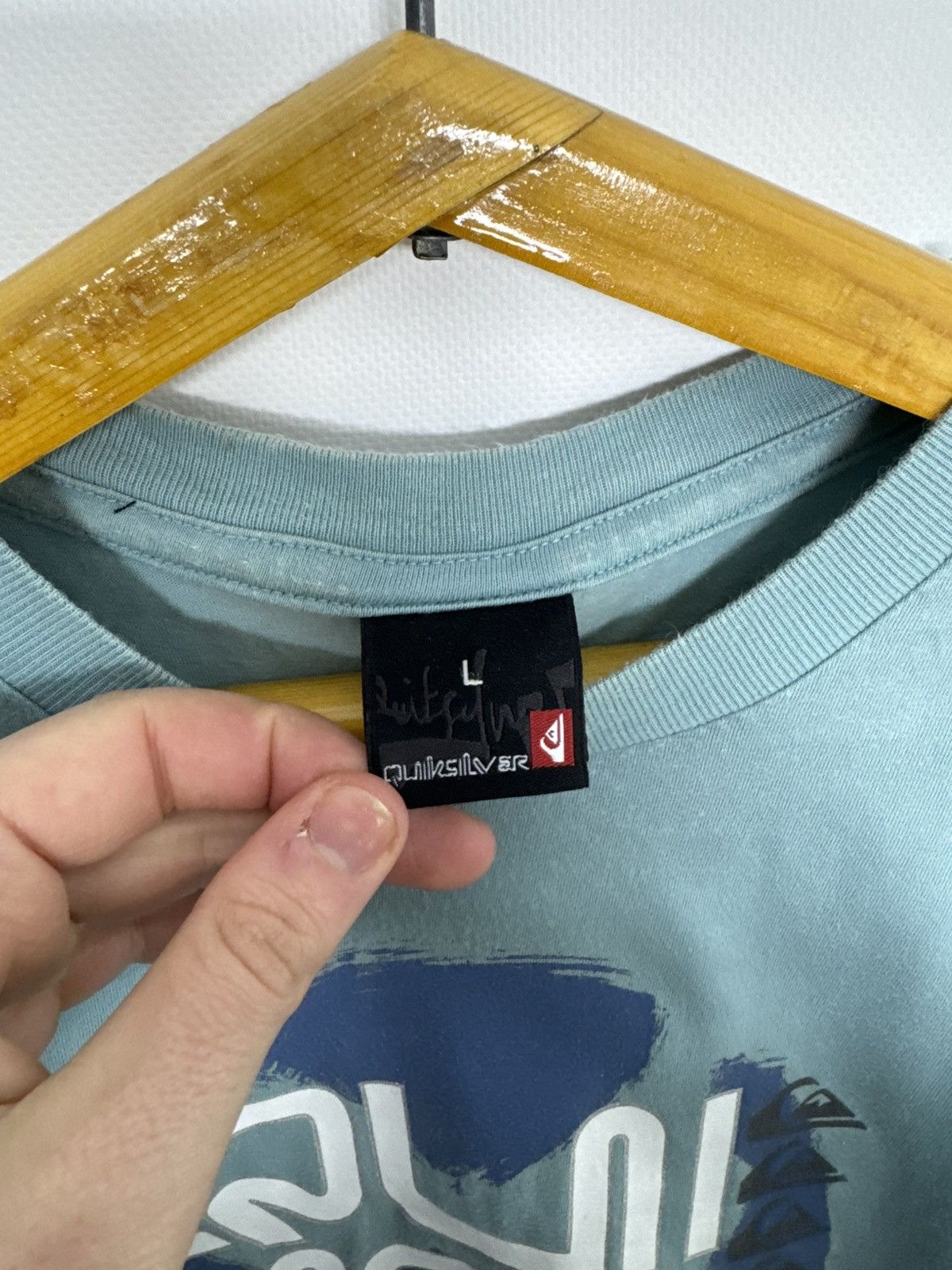 Quiksilver Vintage Quiksilver Tee Big Logo Size US L / EU 52-54 / 3 - 6 Thumbnail