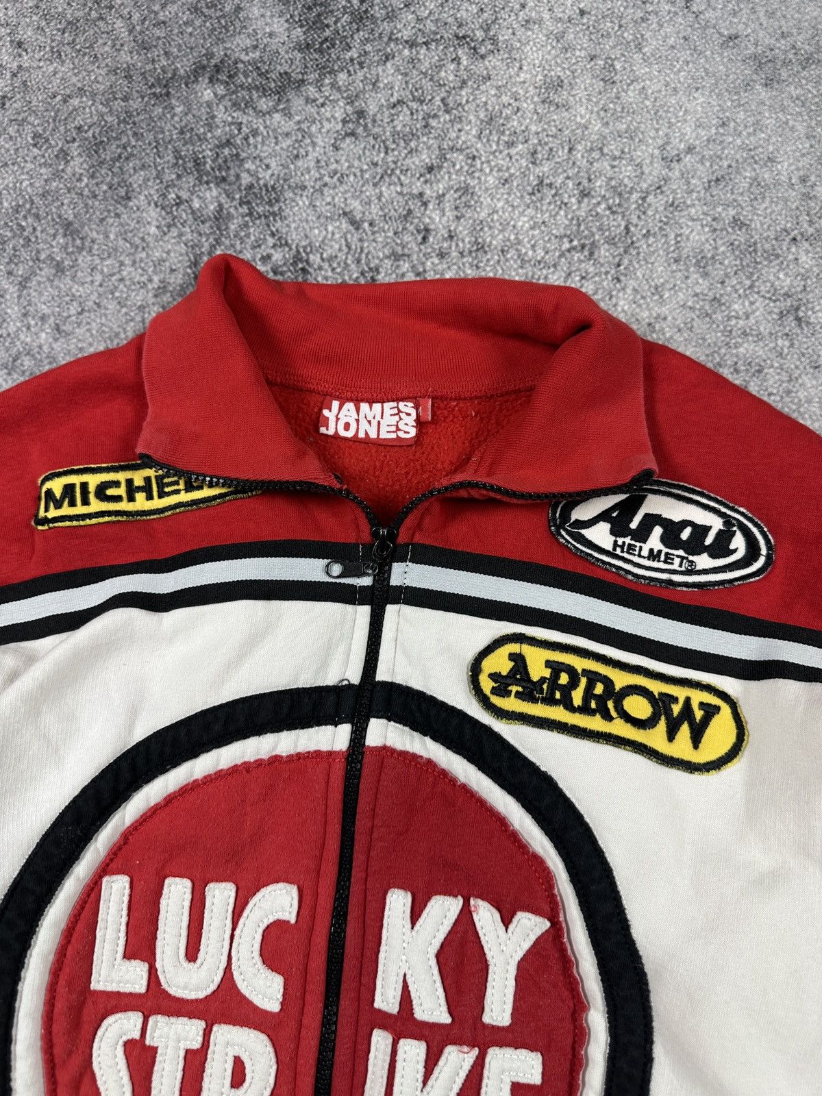 Vintage Y2K Lucky Strike Logo Racing Zip Up Jacket Rare M USA Size US M / EU 48-50 / 2 - 4 Thumbnail