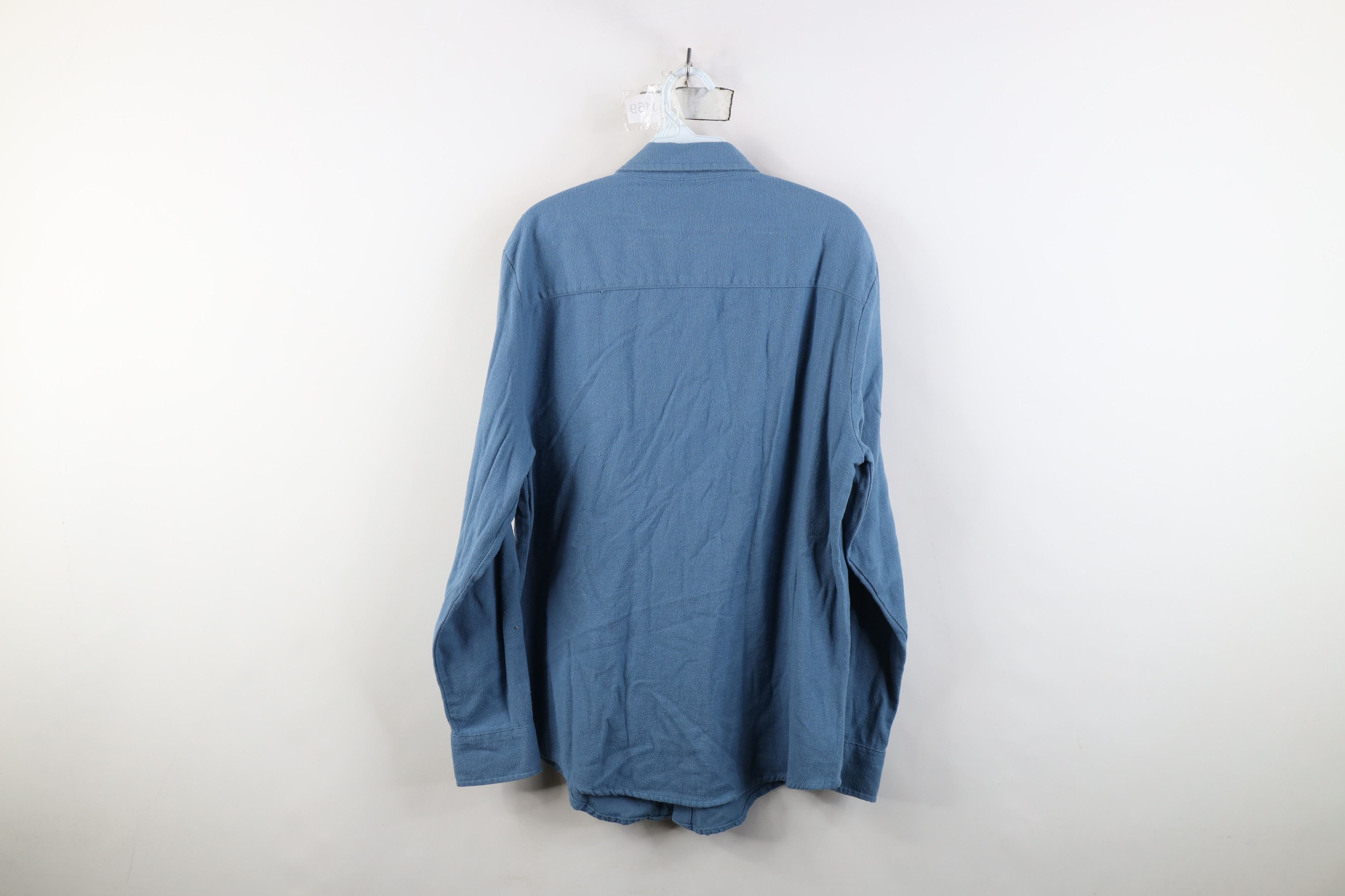 Vintage Vintage 90s Streetwear Twill Snap Button Collared Shirt Size US M / EU 48-50 / 2 - 8 Thumbnail