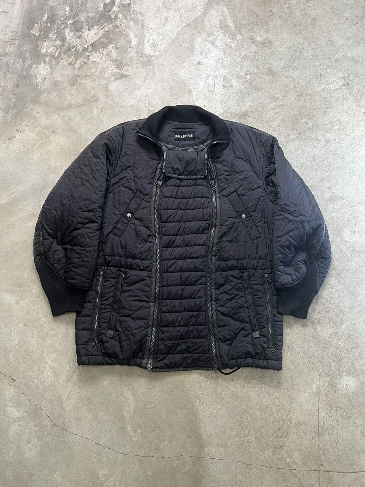 Issey Miyake × Japanese Brand × Vintage Rare Vintage Issey Miyake Long Puffer Parka Jacket Size US M / EU 48-50 / 2 - 1 Thumbnail