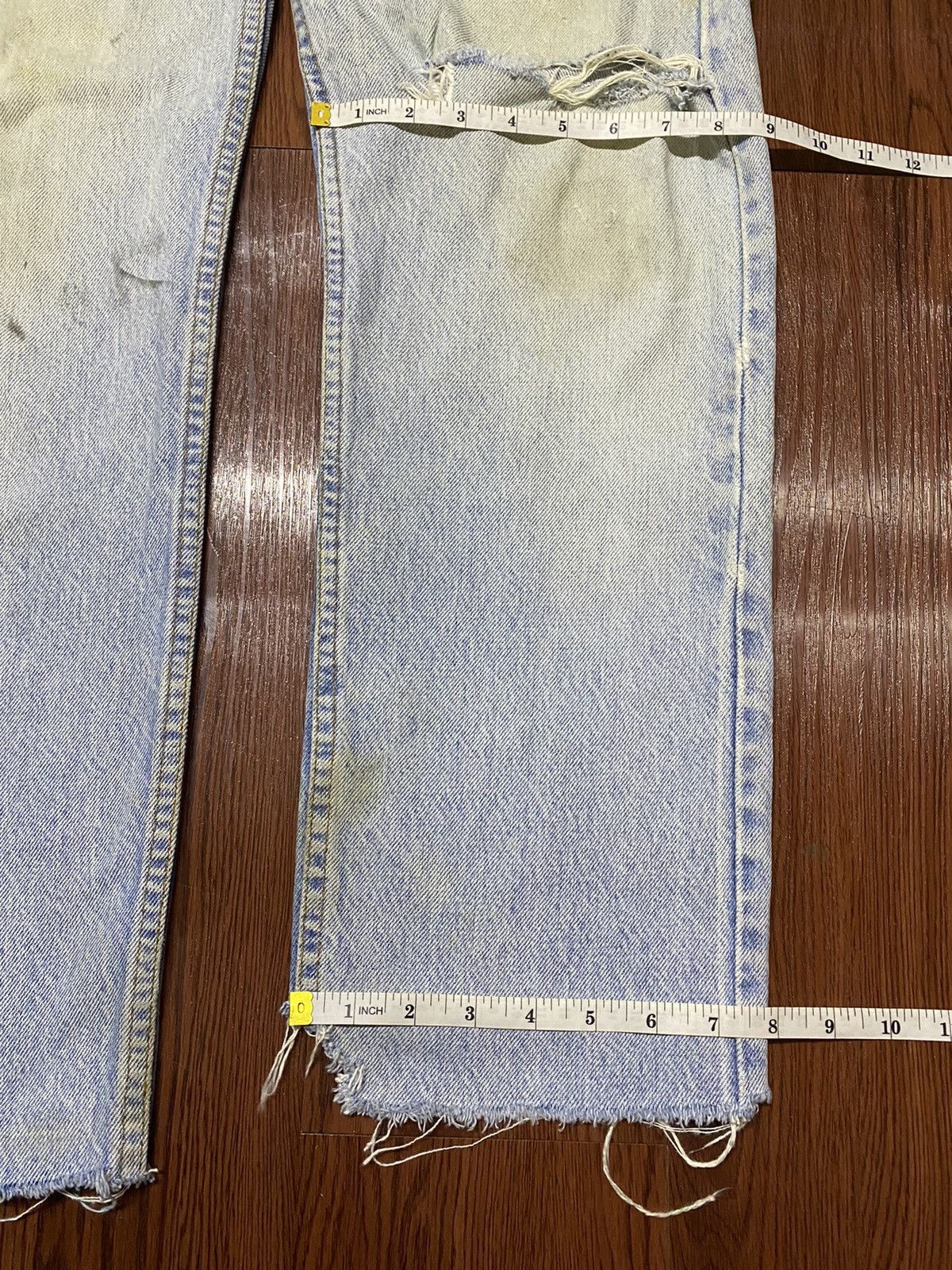 Levi's Vintage Clothing Vintage Levis 80s Faded Wash Distressed Style Loose Jeans Size US 32 / EU 48 - 9 Thumbnail