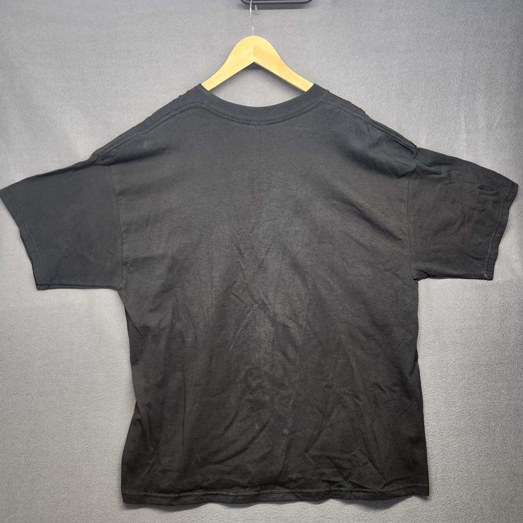 Gildan VINTAGE Deadstock Gildan T-Shirt Black 2XL Men Crew Neck Short Sleeve Y2K Three Stooges NOS NEW Whazzup! Size US XXL / EU 58 / 5 - 2 Thumbnail