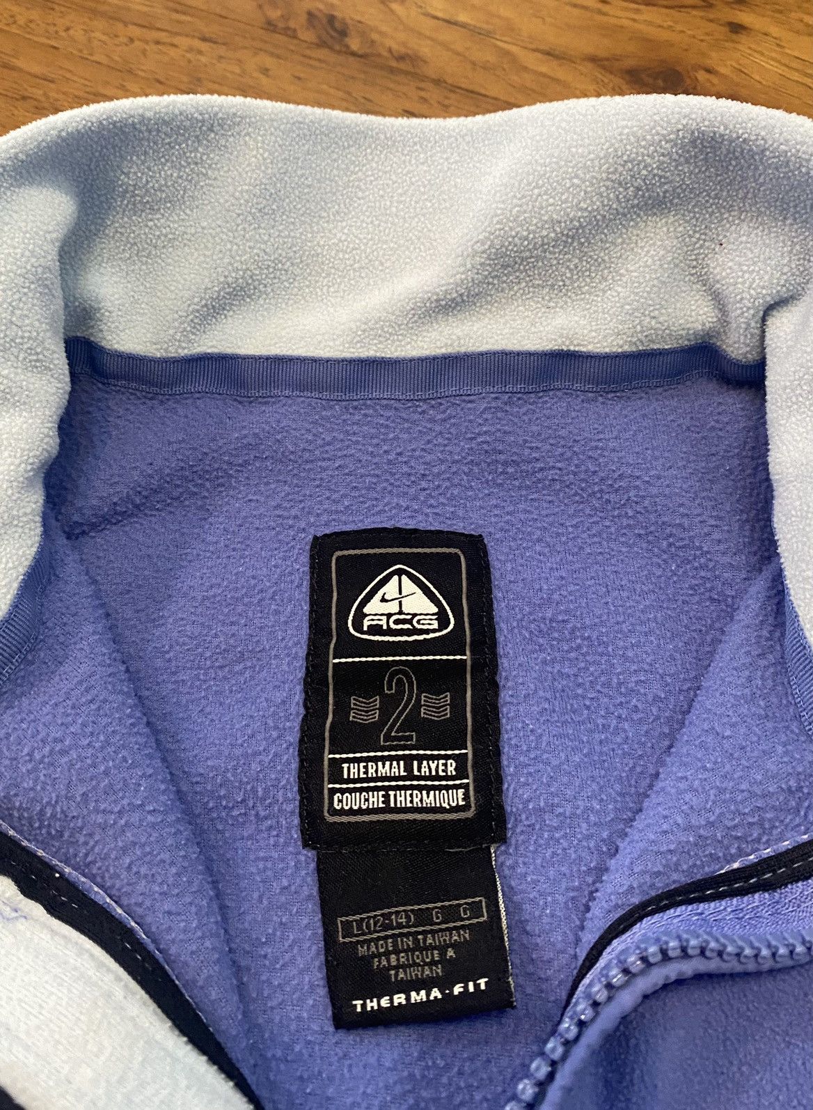 Nike ACG Vintage 90’s Nike ACG Therma-fit Jacket Thermal Layer Size L / US 10 / IT 46 - 3 Thumbnail