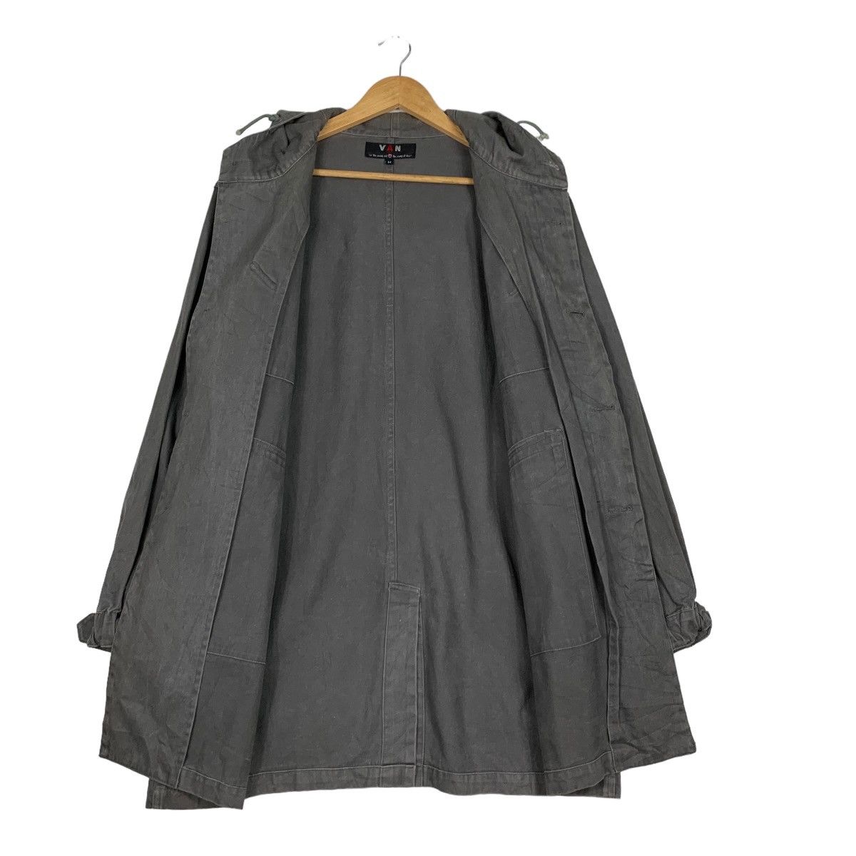 Japanese Brand VAN JAC Gray Parka Chore Jacket #1005-C45 Size US M / EU 48-50 / 2 - 12 Thumbnail