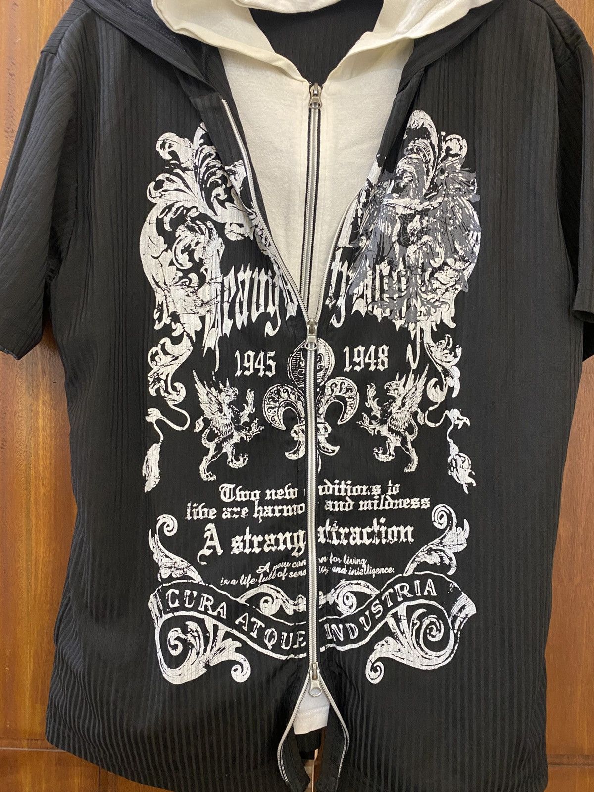 Yasuyuki Ishii Beamountcarr japanese poem shirt double hooded Size US L / EU 52-54 / 3 - 3 Thumbnail