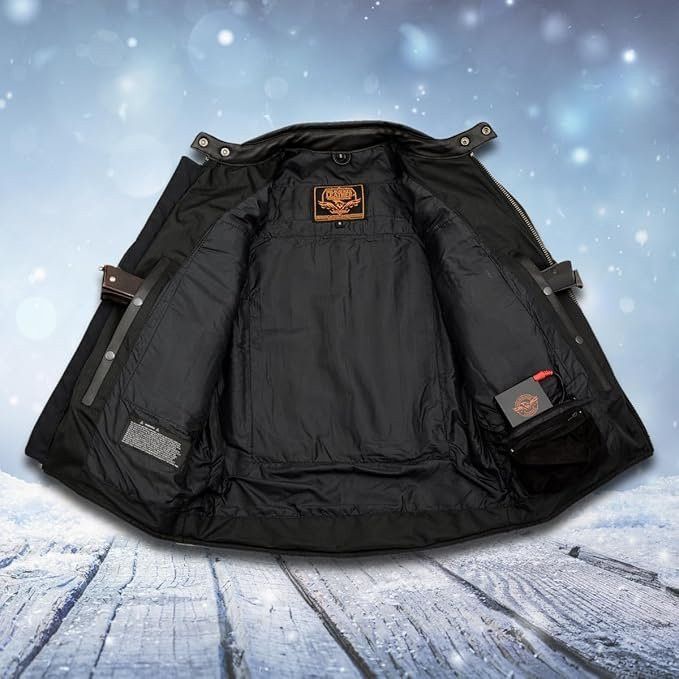 Other Milwaukee Leather Heated Jacket 4 Men Black Cowhide Leather Size US XL / EU 56 / 4 - 8 Thumbnail