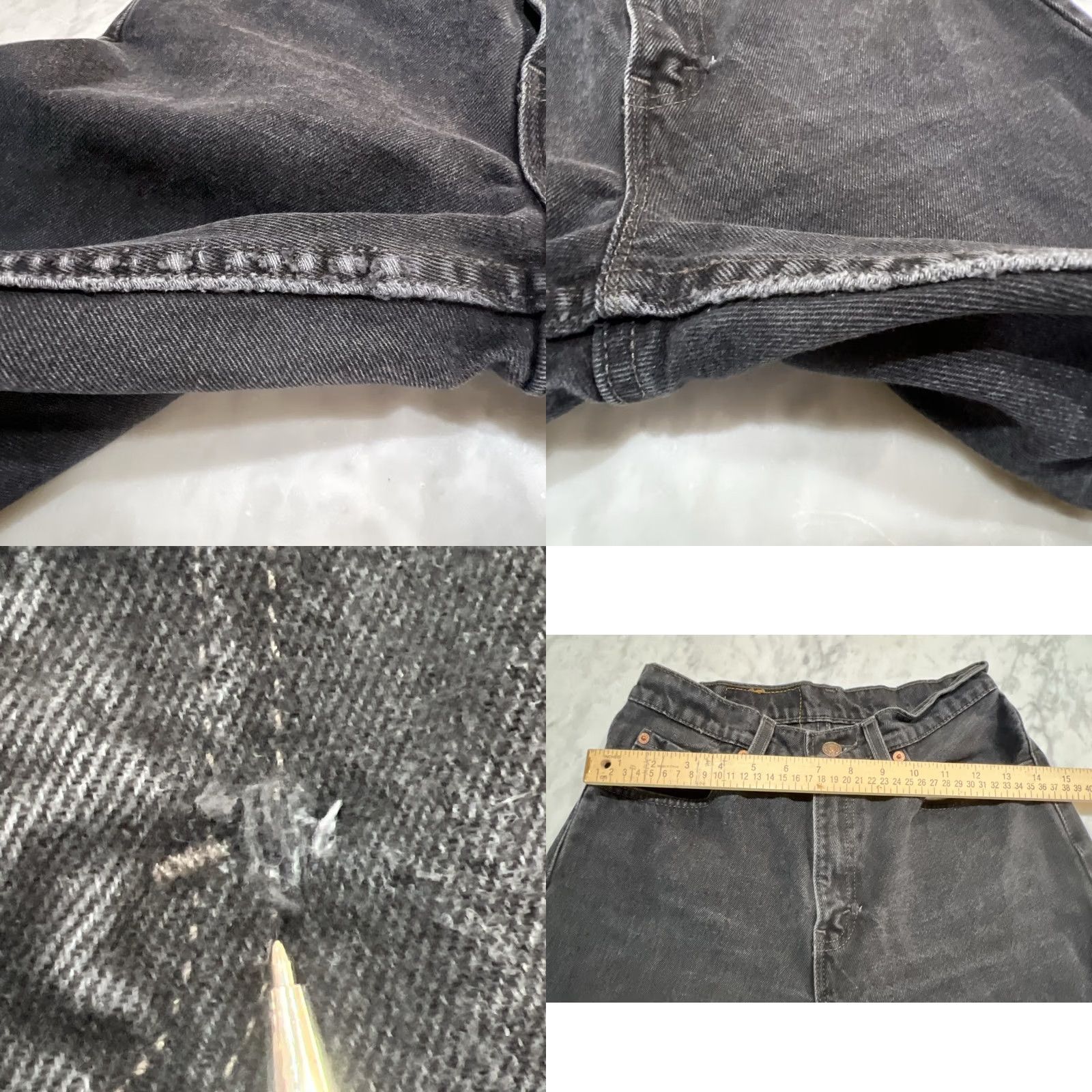 Levi's VINTAGE Levi’s 560 Jeans Pant Men 28x32 Black Faded Straight 5-Pocket Denim Relaxed Mid Rise USA 90s Grunge Shirt? Size US 28 / EU 44 - 9 Thumbnail