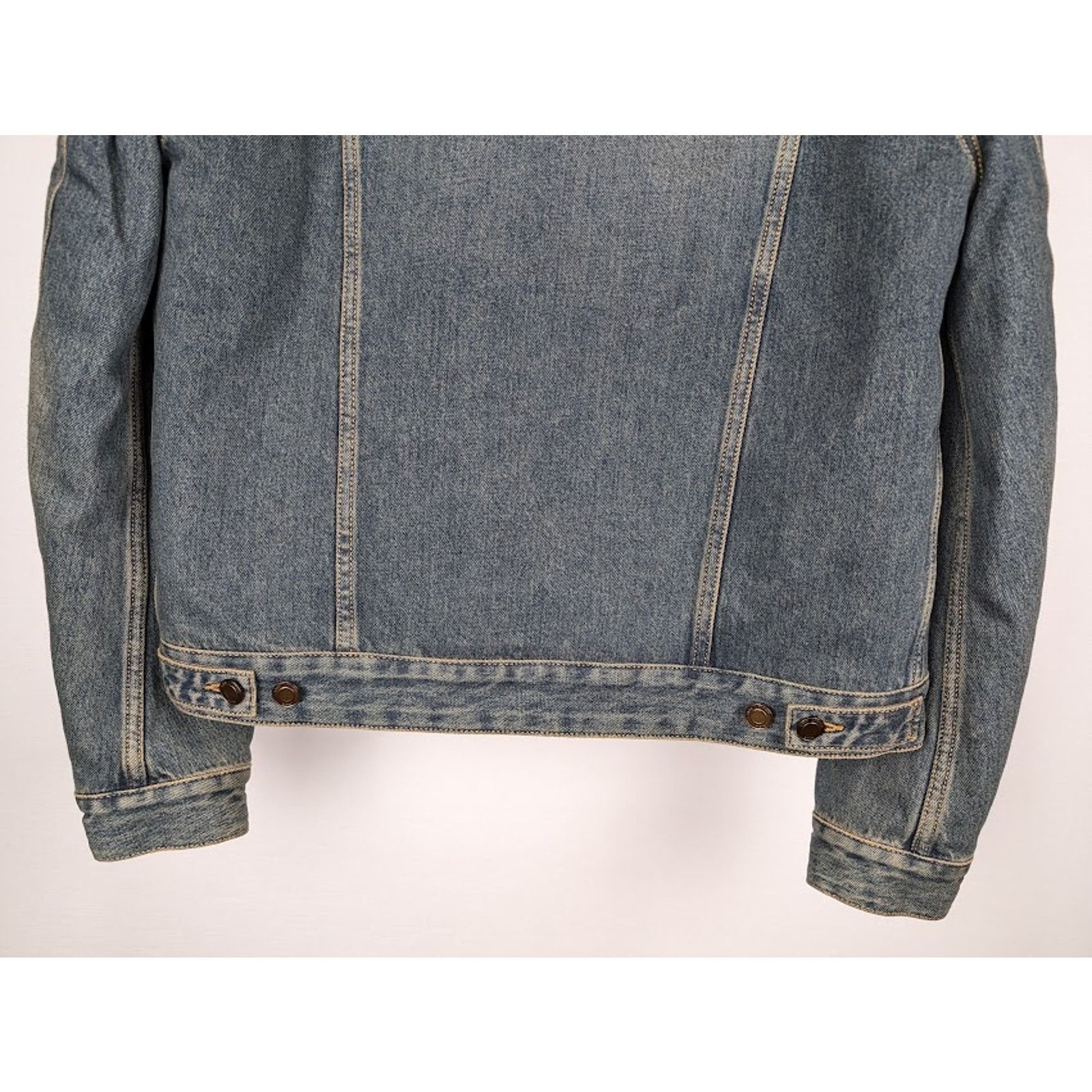 Saint Laurent Paris o1rshd1 Shearling Denim Jacket in Light Blue Size US XXL / EU 58 / 5 - 16 Thumbnail