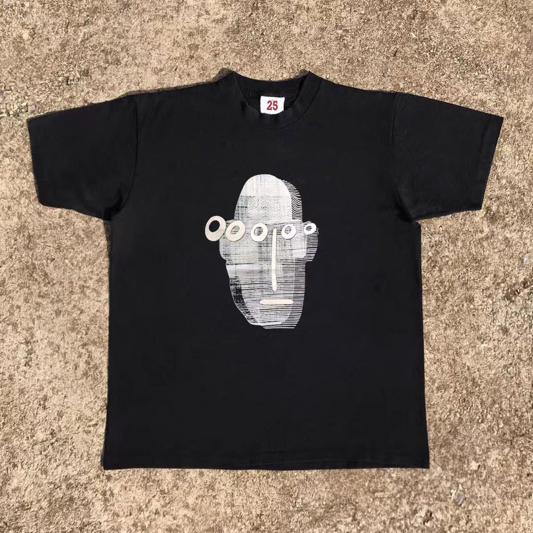 Vintage Black retro face print t-shirt Size US M / EU 48-50 / 2 - 1 Thumbnail