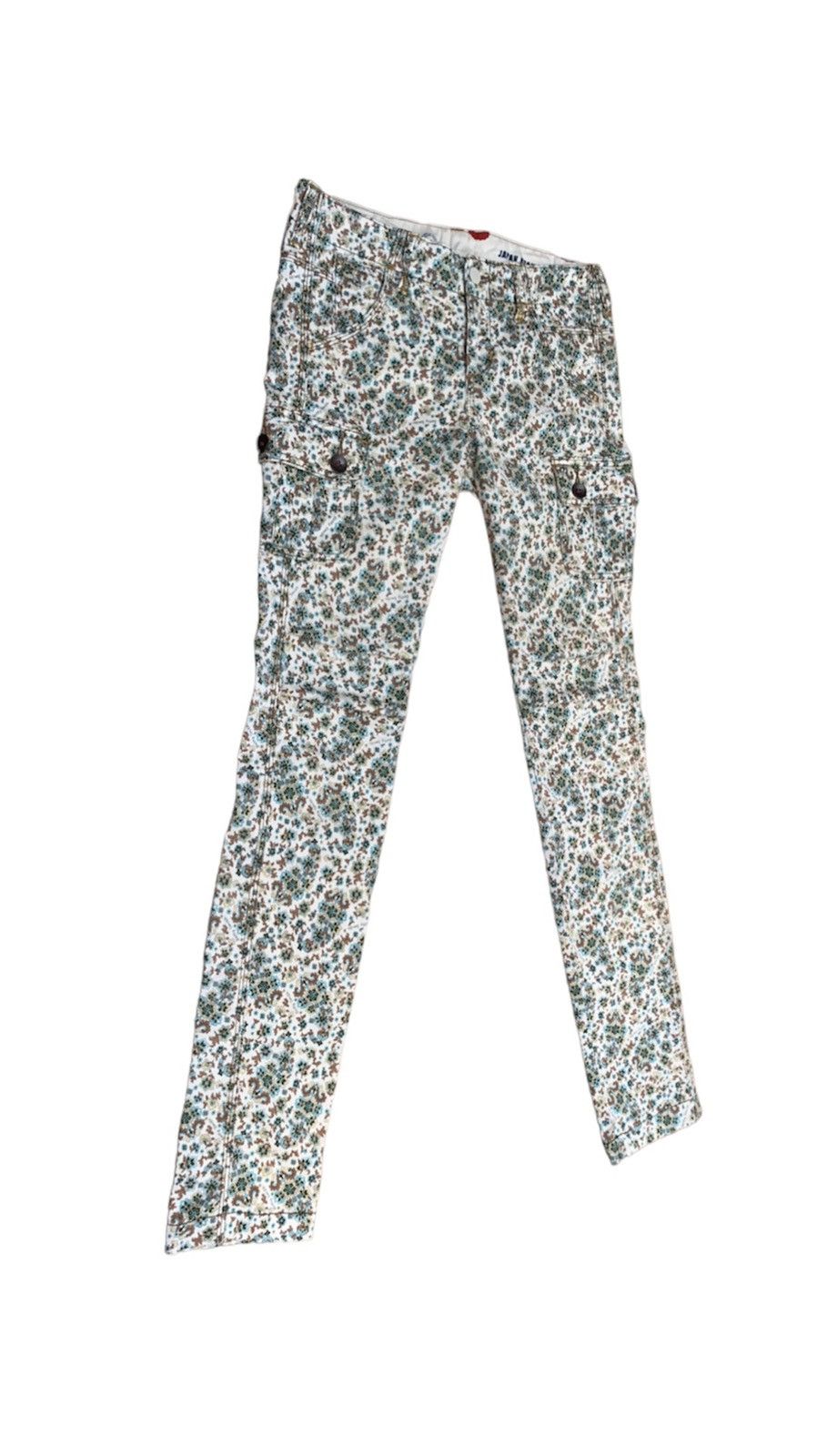 Japanese Brand Betty Smith Origin Is Kojima Streching Fullprint Cargo Pant Size 29" - 3 Thumbnail