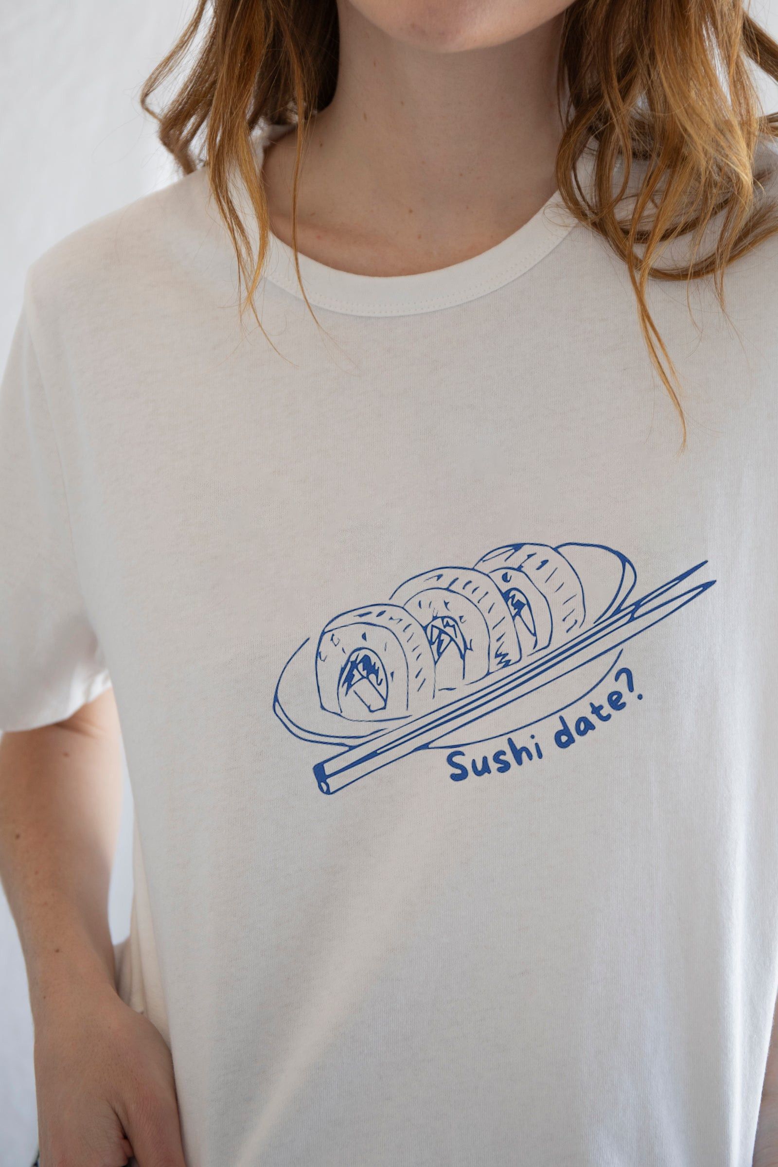 Vintage Sushi Tee – Retro Minimalism Meets Y2K Whimsy Size M / US 6-8 / IT 42-44 - 3 Thumbnail