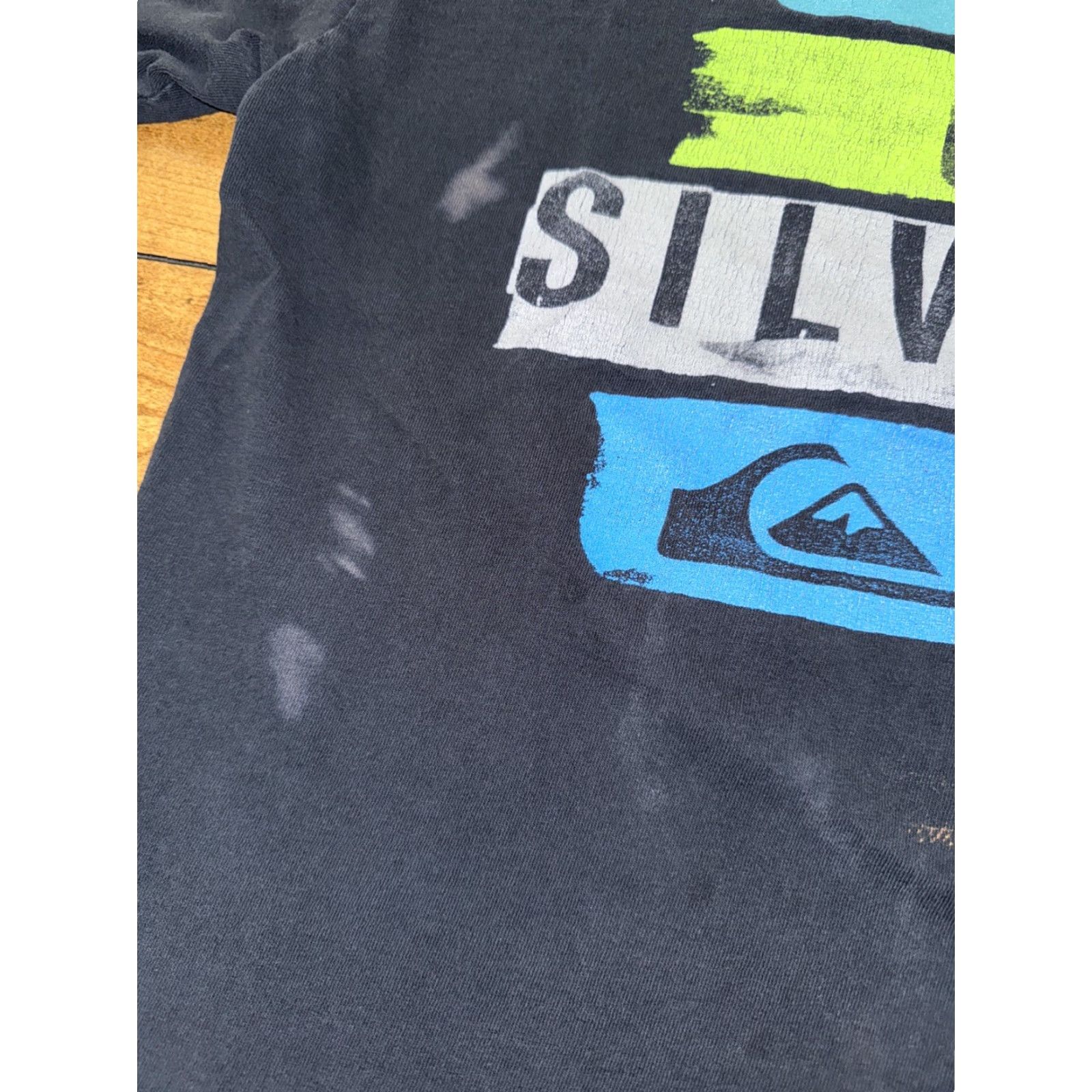 Quiksilver Quiksilver T-Shirt Black XL Men Distressed Y2K Surf Size US XL / EU 56 / 4 - 3 Thumbnail