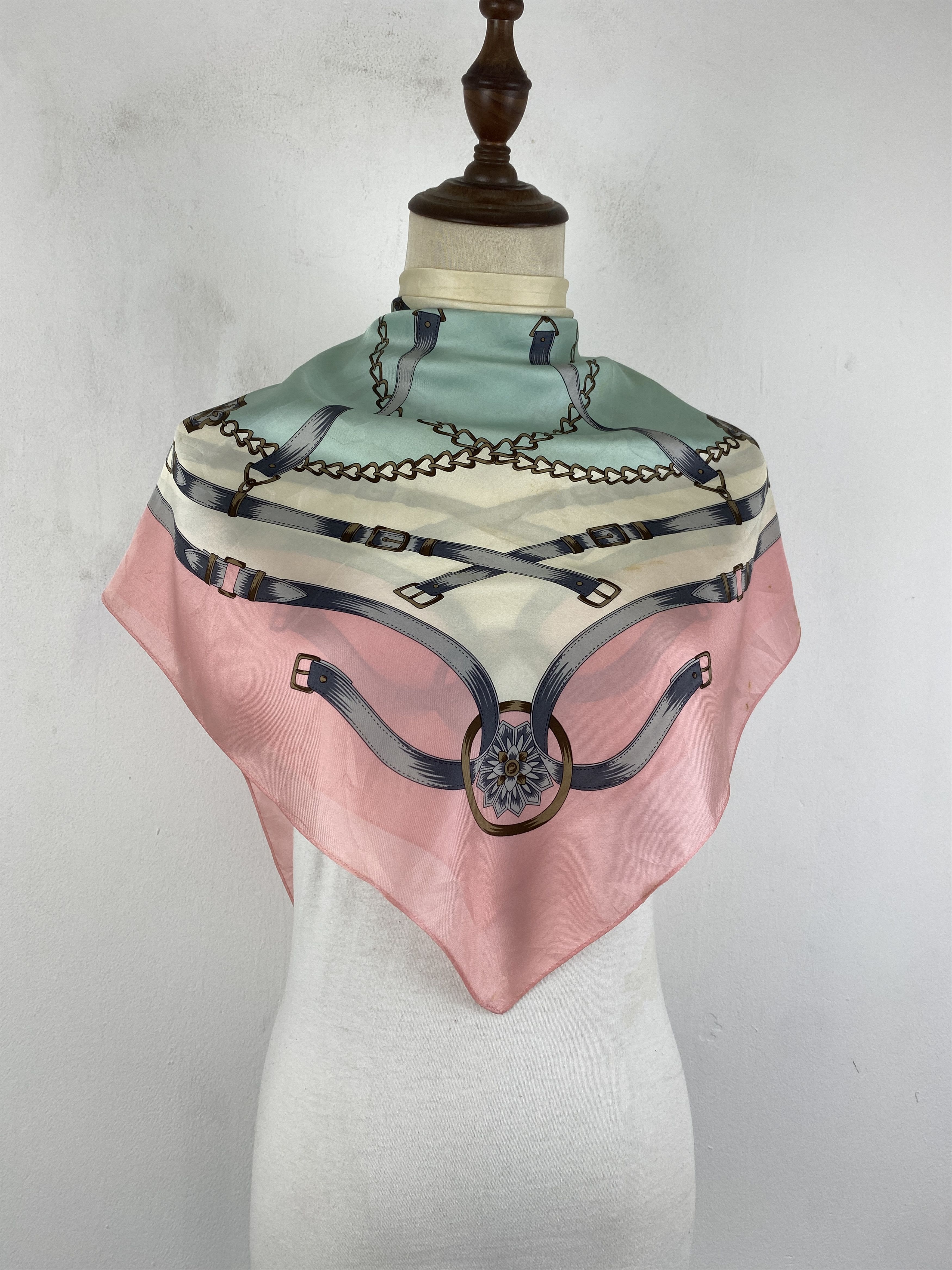 Japanese Brand Japan Brand Silk Scarf Paisley / Muffler - SN0056 Size ONE SIZE - 2 Thumbnail