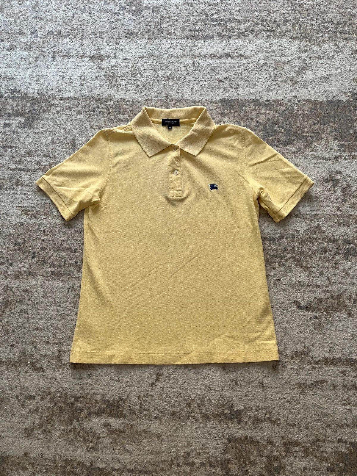 Burberry Burberry’s Polo Shirt Sz 46 / XS Yellow Embroidered Logo Size XS / US 0-2 / IT 36-38 - 1 Thumbnail