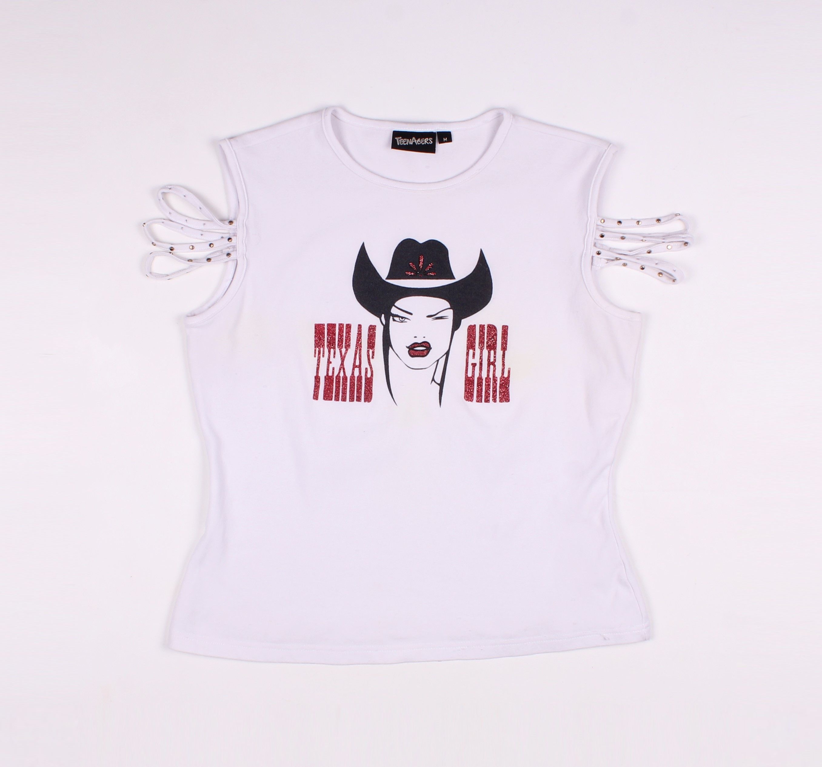 Vintage Vintage Teenagers Texas Girl Y2K Top Size M / US 6-8 / IT 42-44 - 3 Thumbnail