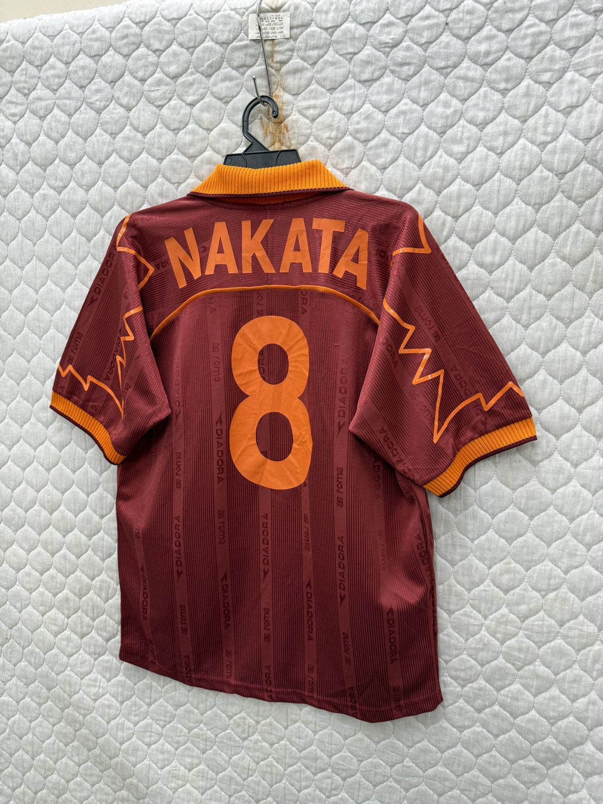 Diadora 🔥🔥🔥ARCHIVE VINTAGE AS ROMA DIADORA NAKATA JERSEY Size US L / EU 52-54 / 3 - 4 Thumbnail