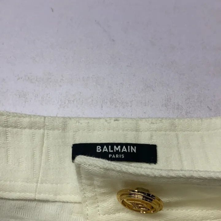 Balmain Balmain SS22 Classic Logo Belted Shorts -2507 Size 35" - 6 Thumbnail