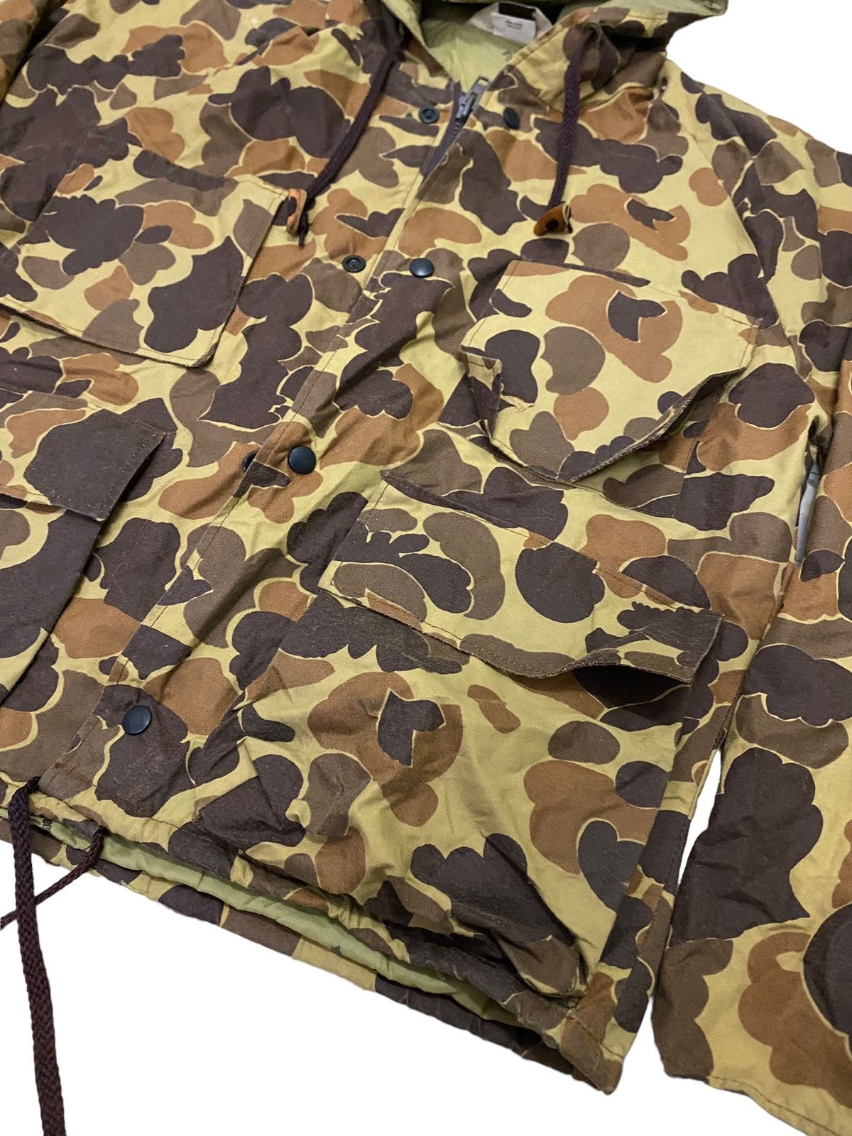 Vintage 💥Vintage 80s Goretex Duxbak Duck Camo Hoodie Size US M / EU 48-50 / 2 - 2 Thumbnail