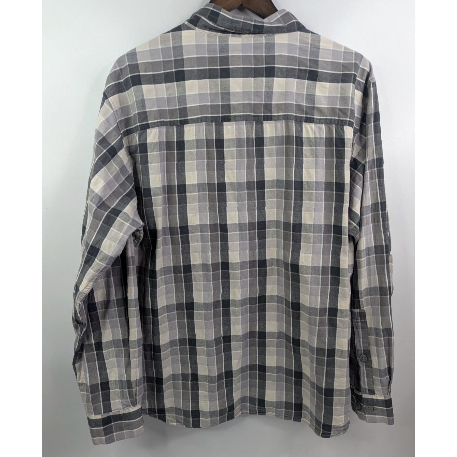 Vintage Columbia Shirt Men's XL Grey Plaid Hardy Ridge Button Up Long Sleeve Stretch Size US XL / EU 56 / 4 - 4 Thumbnail