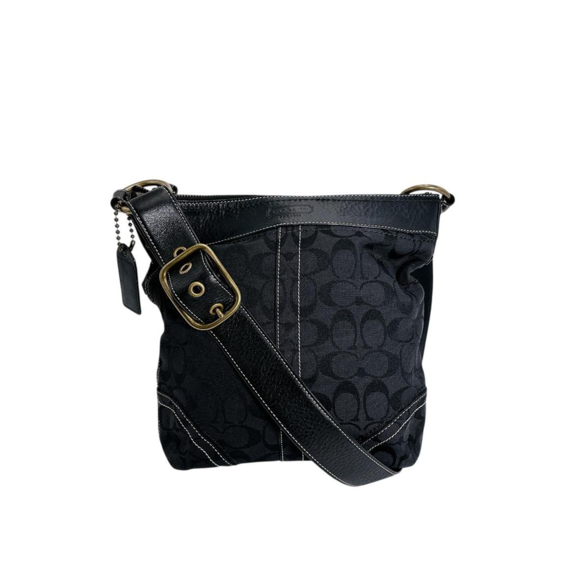 Coach Coach shoulder bag, crossbody style, signature canvas, 10403 black Size ONE SIZE - 1 Thumbnail