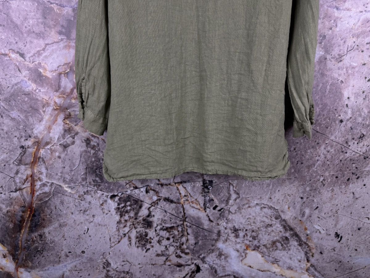 Other Women’s Francesca Bettini Linen Button-Up Blouse Olive Green Size M / US 6-8 / IT 42-44 - 11 Thumbnail