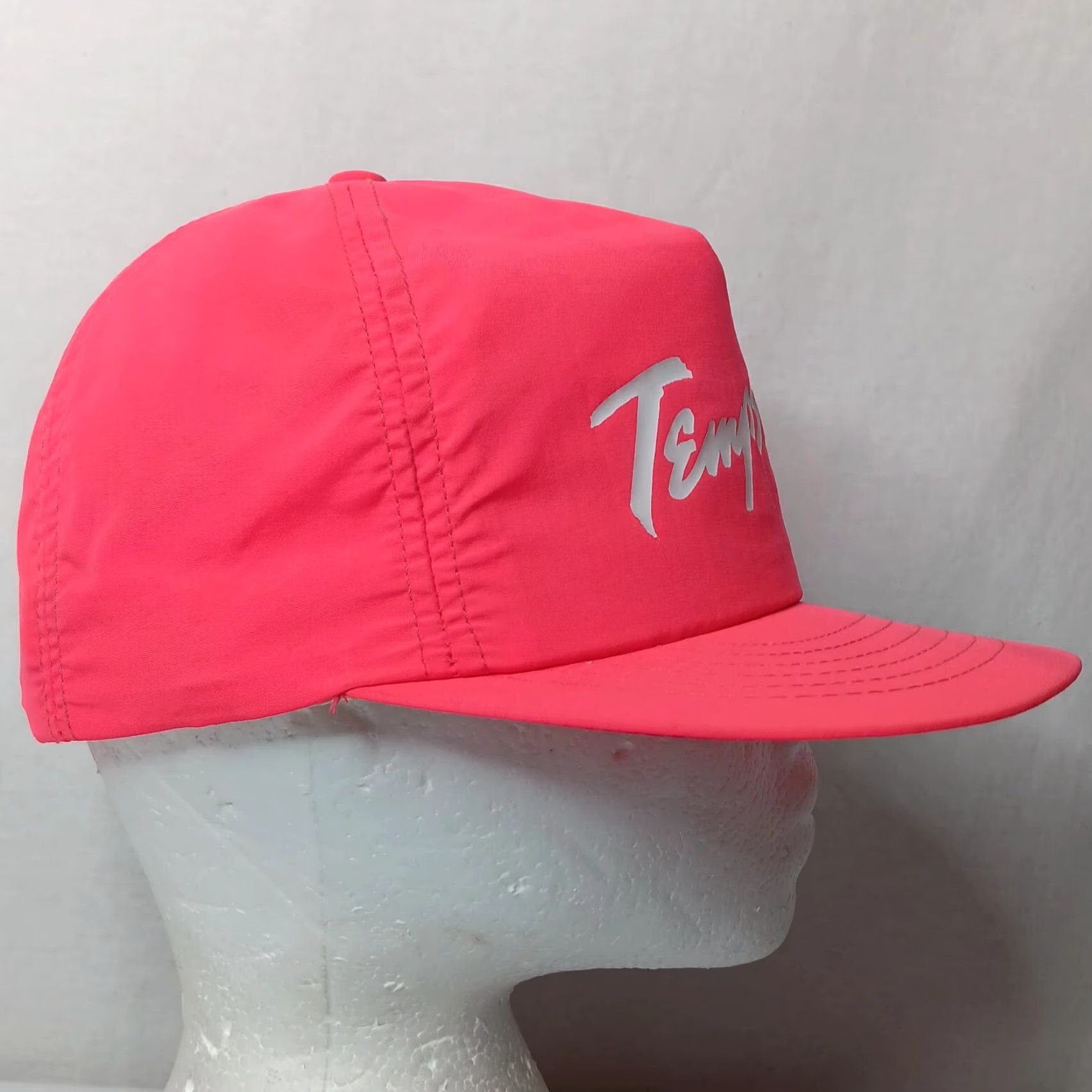 Vintage VINTAGE Swingster Neon Pink HVAC Snapback Hat Unisex Adults 1980s Fall Spring Summer Size ONE SIZE - 4 Thumbnail
