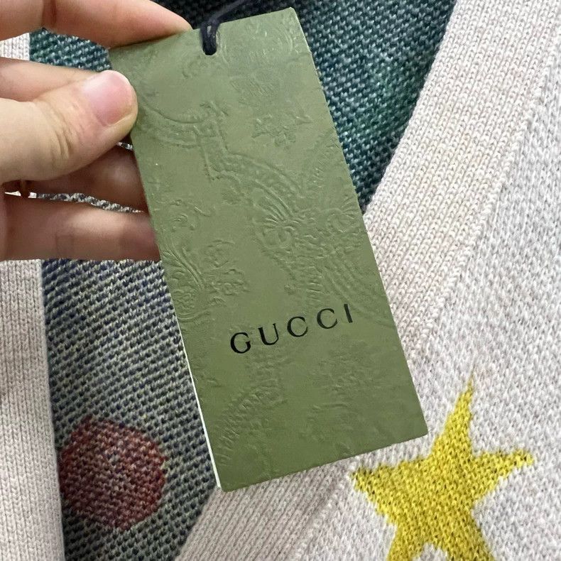 Gucci Gucci Star GG jacquard knitted cardigan jacket 2502-Nextarr Size US M / EU 48-50 / 2 - 3 Thumbnail