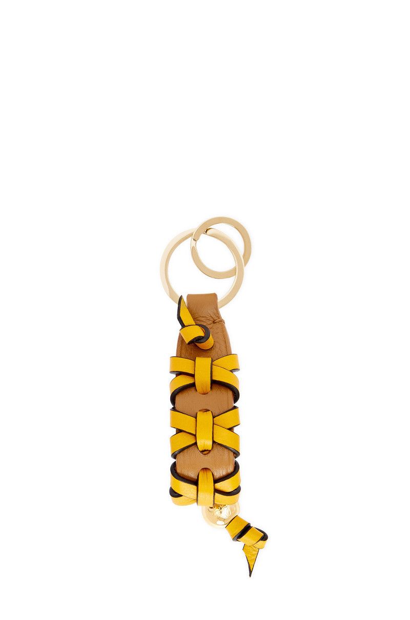 Loewe o1in1g0526 Size: OS / Cross Braided Keyring Classic Calfskin Size ONE SIZE - 1 Thumbnail