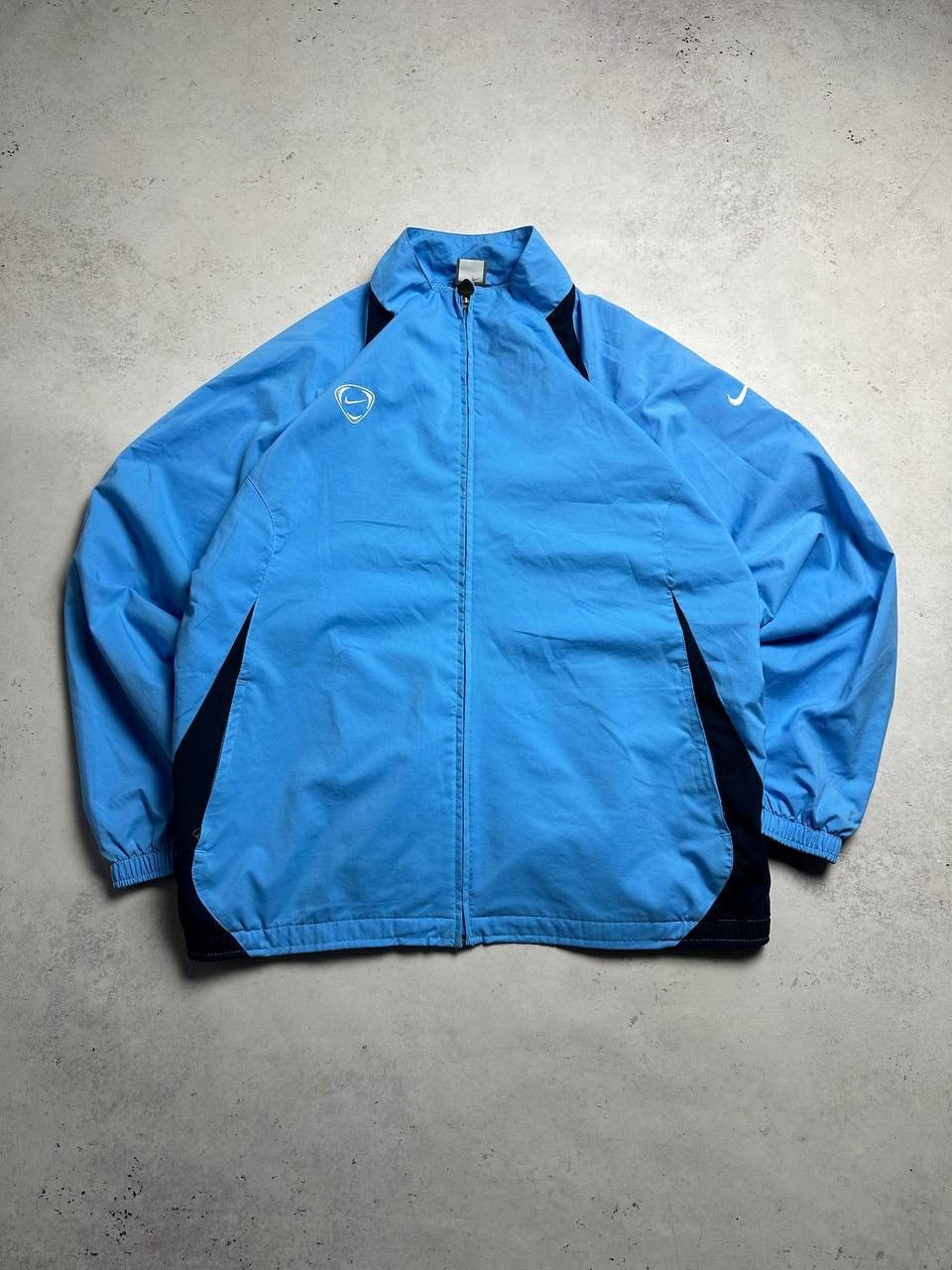 Nike Vintage Nike Swoosh Olympic Nylon Blue Jacket Y2K L Size US L / EU 52-54 / 3 - 1 Thumbnail