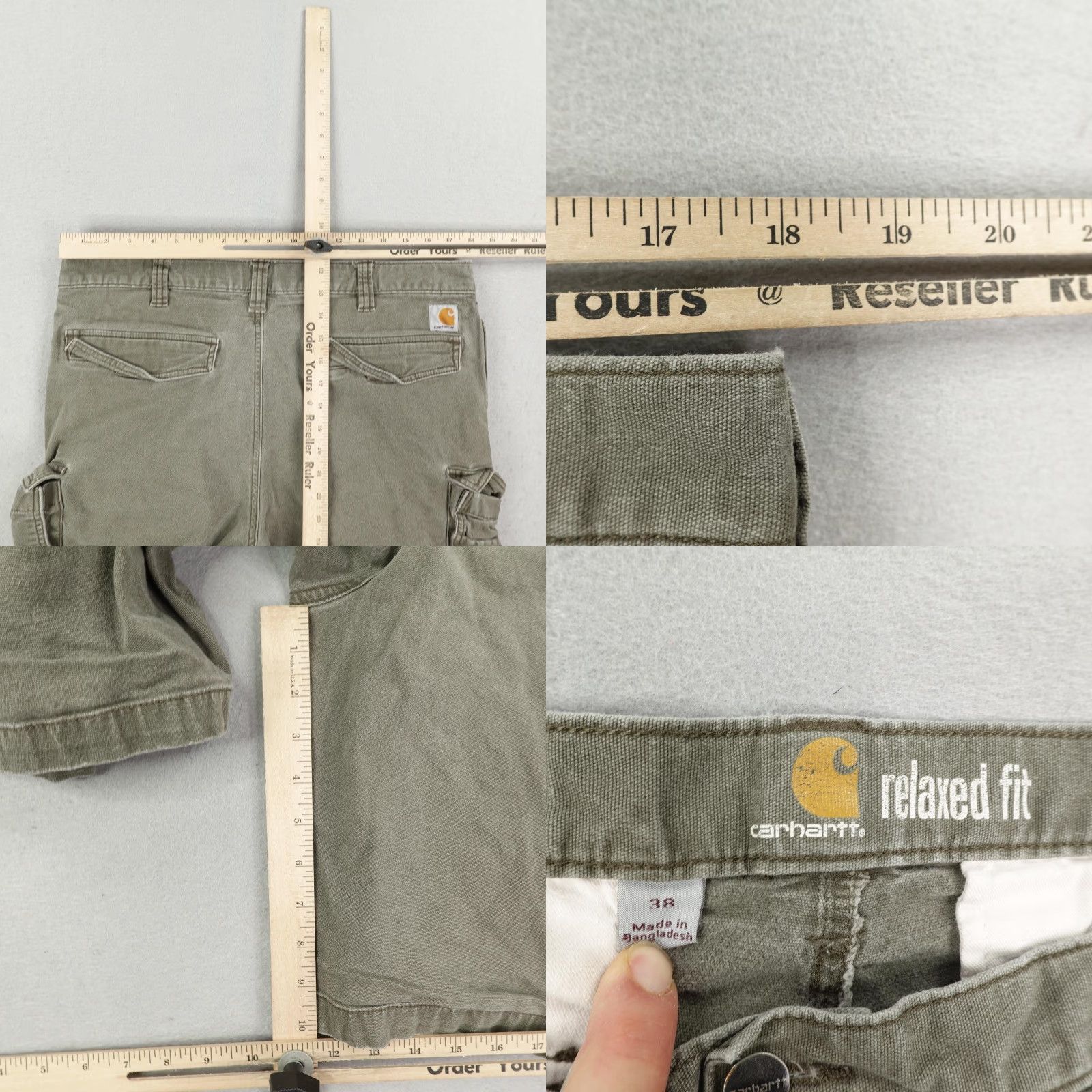 Carhartt Carhartt Cargo Shorts Men's 38 Green Relaxed Fit Canvas Workwear 10-inch Inseam Size US 38 / EU 54 - 8 Thumbnail