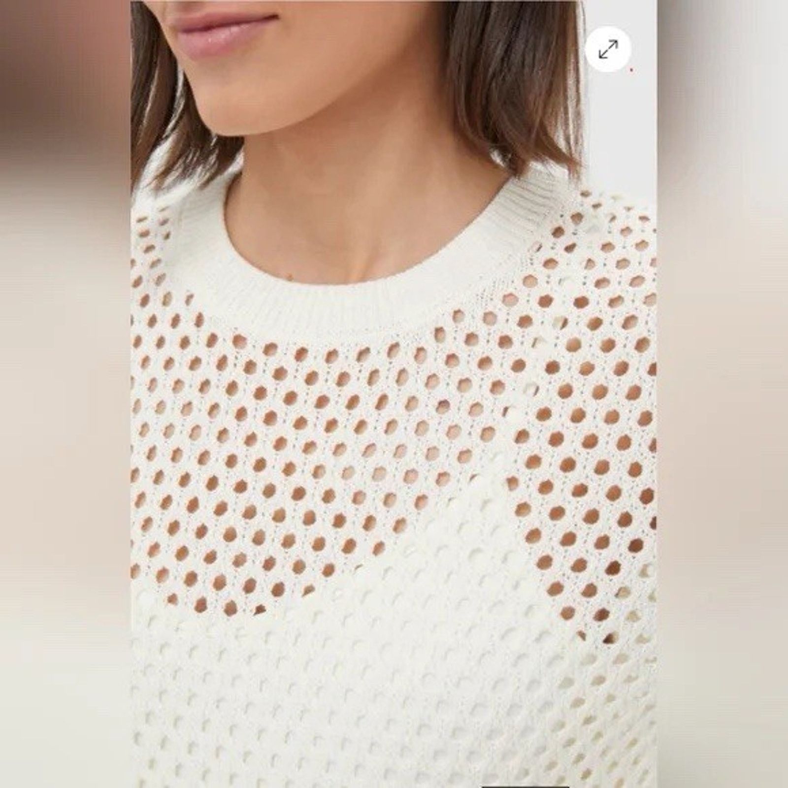 NWT Hyacinth House Cream Knit Long Sleeve Amanyara Dress XS