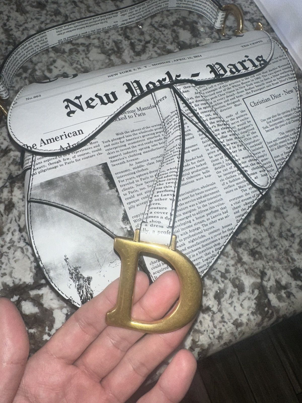 Dior Dior Newspaper Saddle Bag Rare Size ONE SIZE - 14 Thumbnail