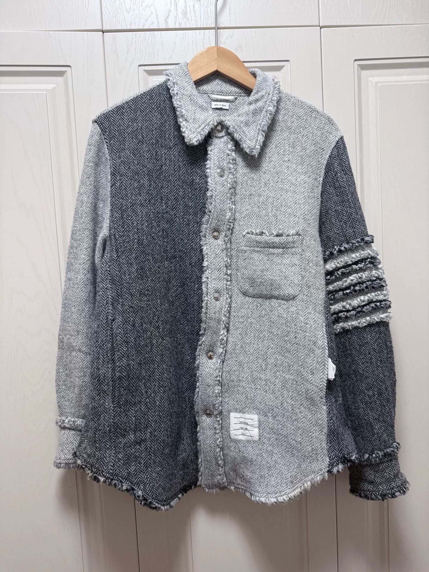 Thom Browne Thom Browne 22SS Wool Paneled Coat Size US M / EU 48-50 / 2 - 1 Thumbnail