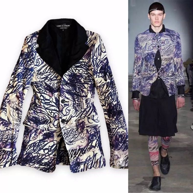 Comme des Garcons Comme des Garcons Graffiti tattoo tattoo suit jacket Size US M / EU 48-50 / 2 - 1 Thumbnail