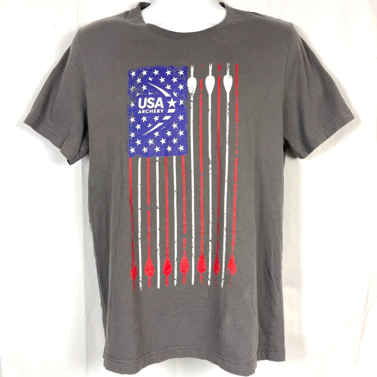 Other USA Archery Flag Mens T-Shirt size Large 43x28 Arrows Stripe Size US L / EU 52-54 / 3 - 1 Thumbnail