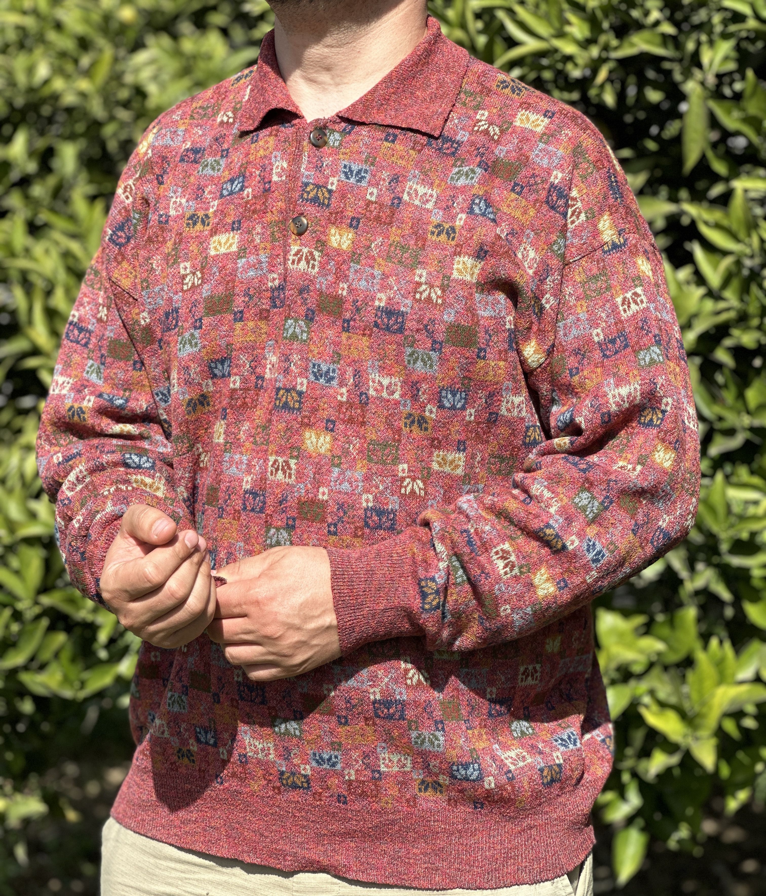 Missoni Rare 1992 Example by Missoni Knit Flowers Sweater Size L 52 Size US L / EU 52-54 / 3 - 2 Thumbnail