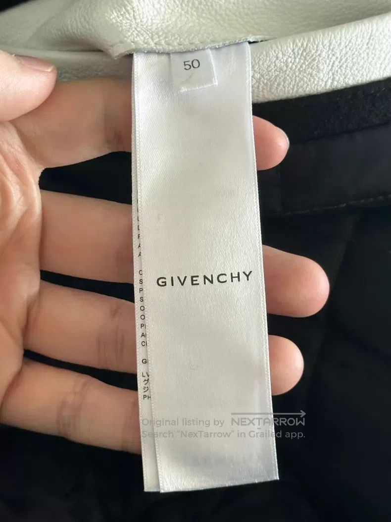 Givenchy Givenchy Black and White Leather Sleeve Baseball Jacket Size US M / EU 48-50 / 2 - 4 Thumbnail