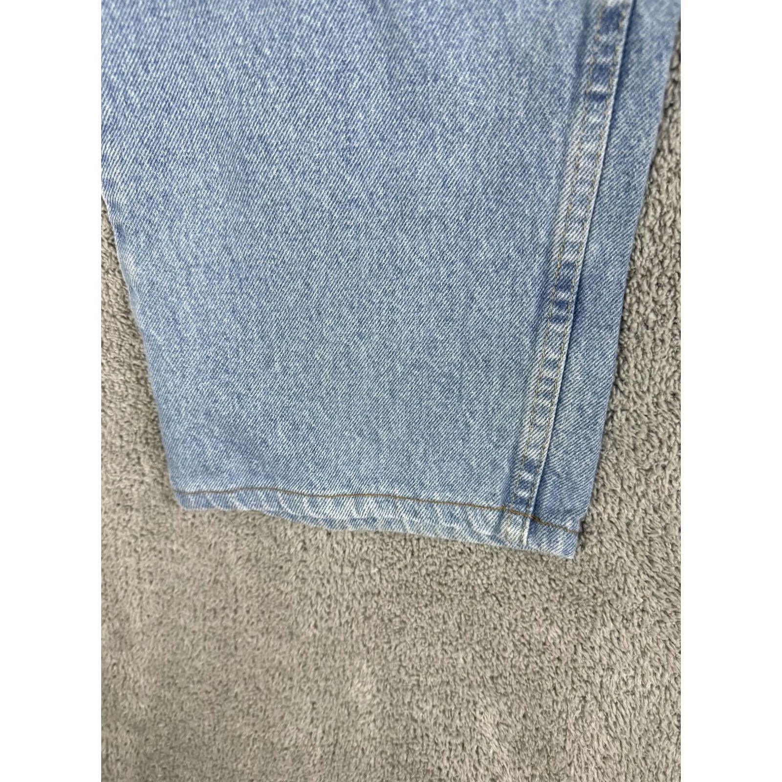 Wrangler Wrangler Jeans Mens 36x32 Light Blue Regular Denim Straight Leg Premium Denim/Jeans Regular 36 Blue Mens Size US 36 / EU 52 - 6 Thumbnail