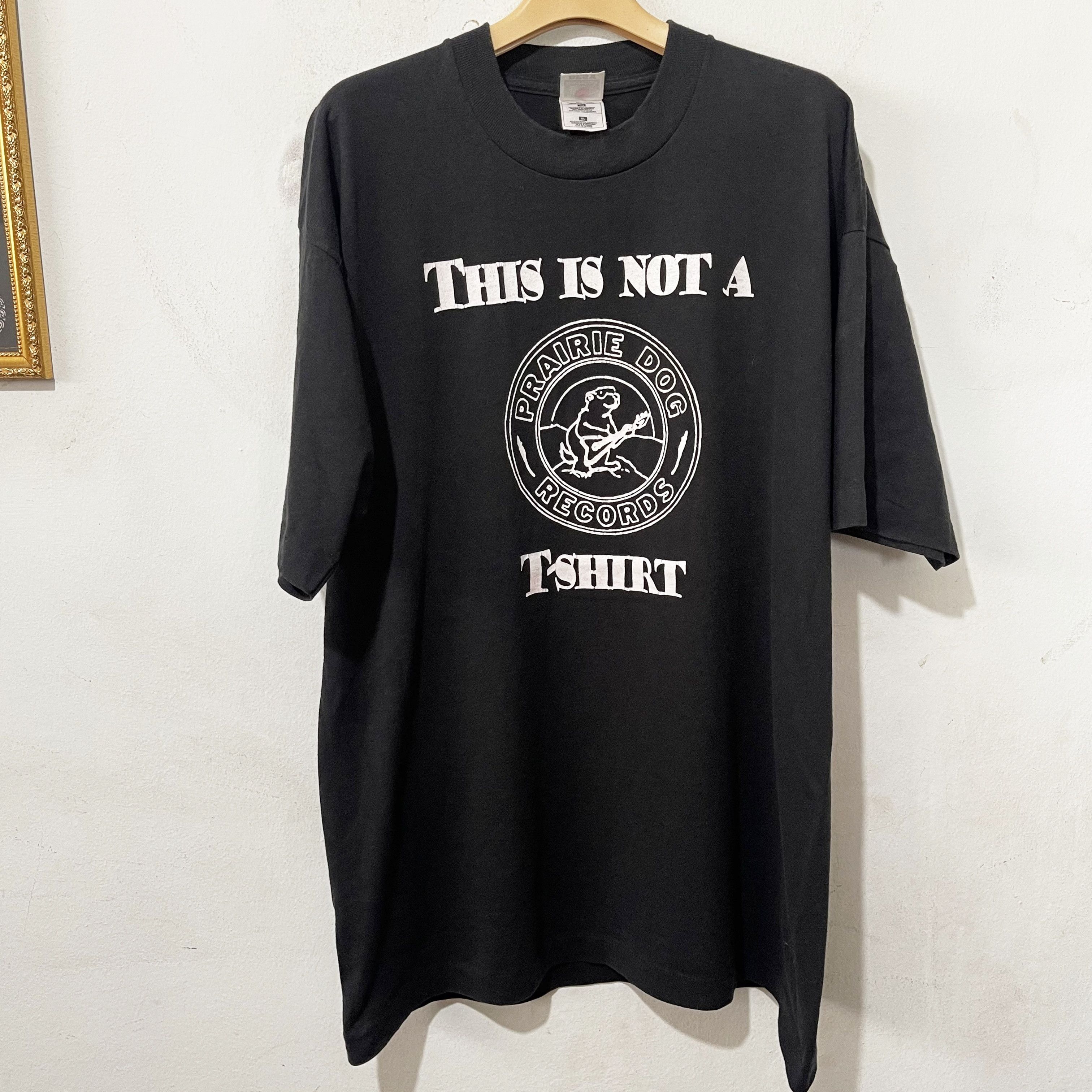 Band Tees Vintage 90s Prairie Dog Records T-Shirt Size US XL / EU 56 / 4 - 1 Thumbnail