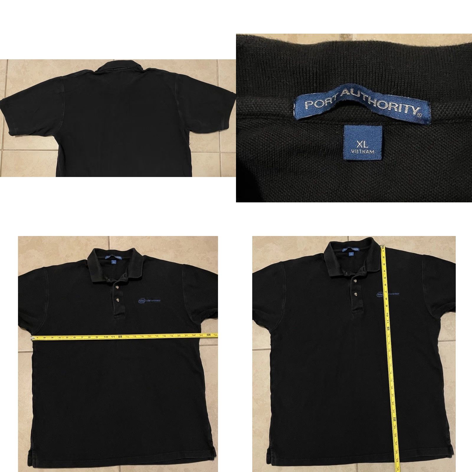 Vintage VINTAGE Microsoft Polo Shirt XL Black Crew Neck Short Sleeve Cotton T-Shirt 80s 90s Grunge Retro Promo HP Intel i960 USA Music Gaming Size US XL / EU 56 / 4 - 8 Thumbnail
