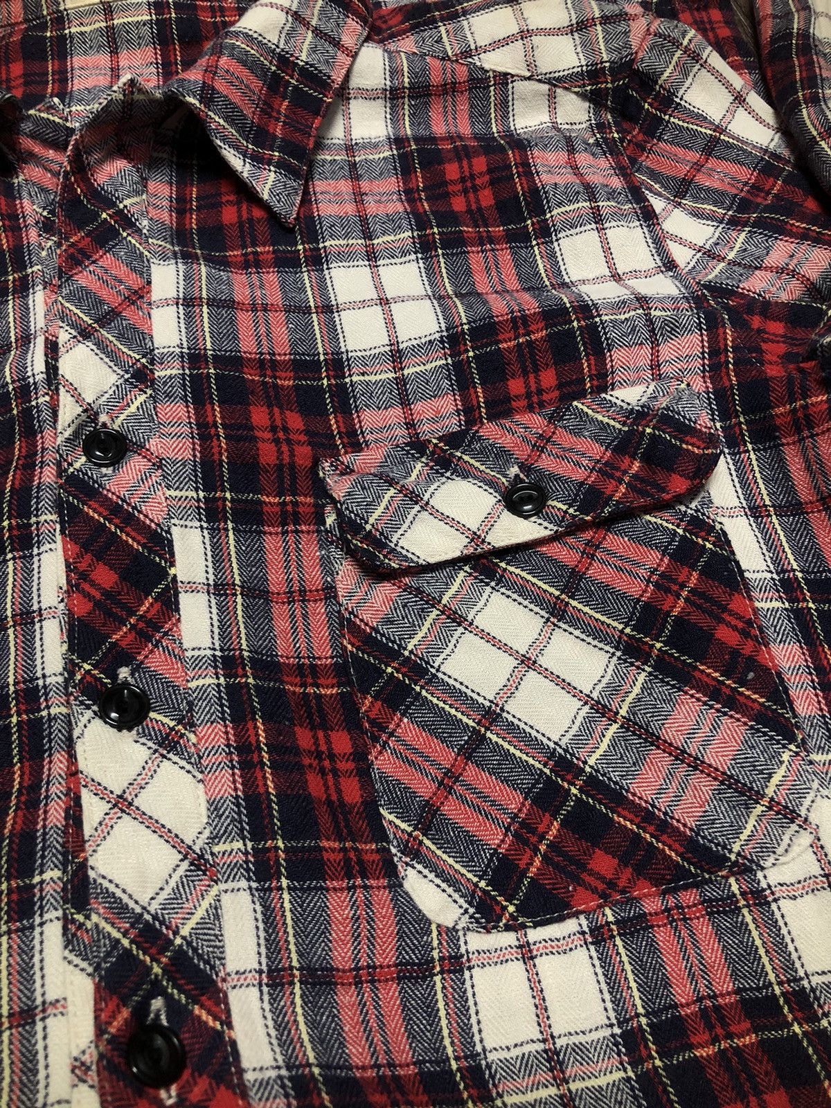 Designer × Japanese Brand × Vintage Vintage D'artagnan Flannel 4 Pocket Button Up Shirt Size M / US 6-8 / IT 42-44 - 20 Thumbnail