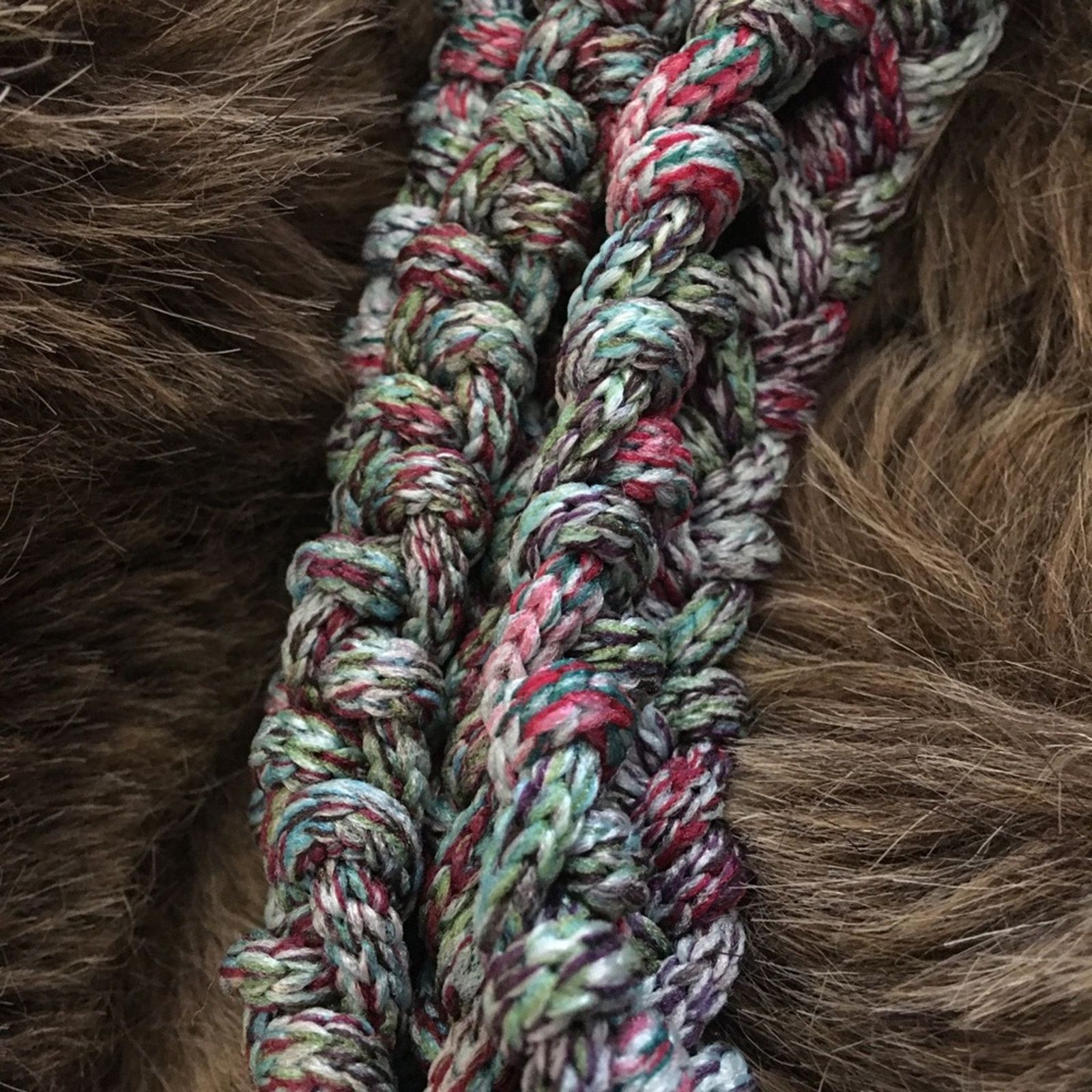 Jewelry Handmade multi strand knotted yarn necklace Size ONE SIZE - 9 Thumbnail