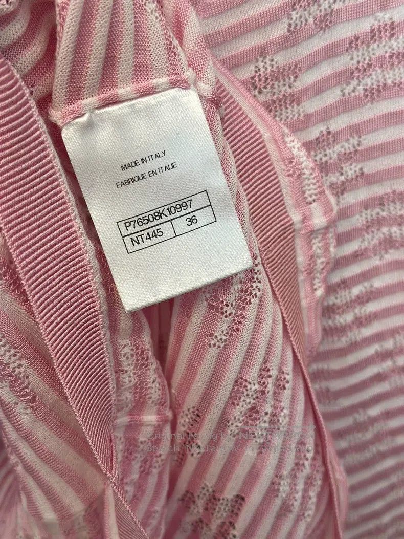 Chanel Chanel 24 new cherry blossom pink logo pullover round neck Size XS / US 0-2 / IT 36-38 - 4 Thumbnail